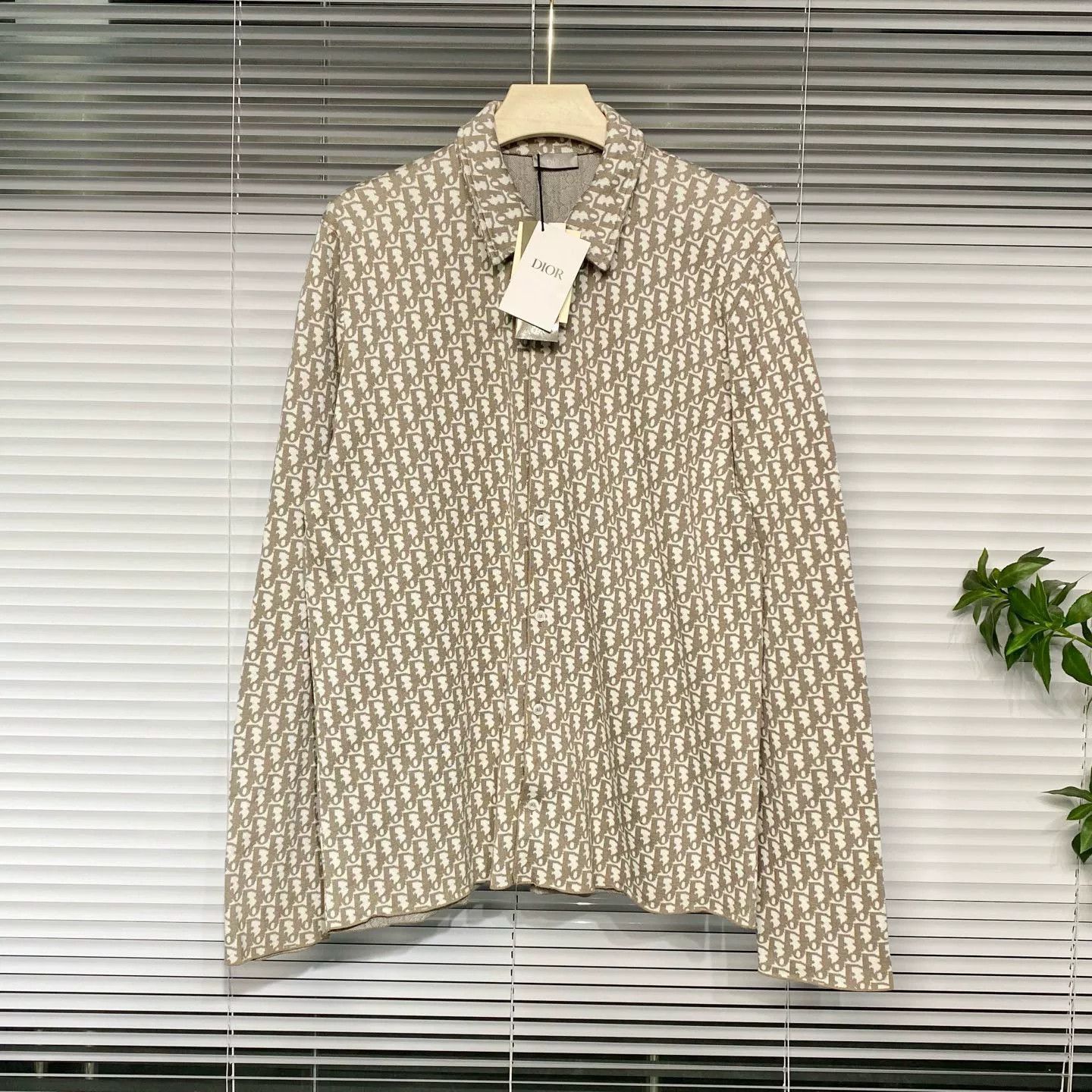 Dior Dior Oblique Logo Knit Shirt Jacket Size US XL / EU 56 / 4 - 1 Thumbnail
