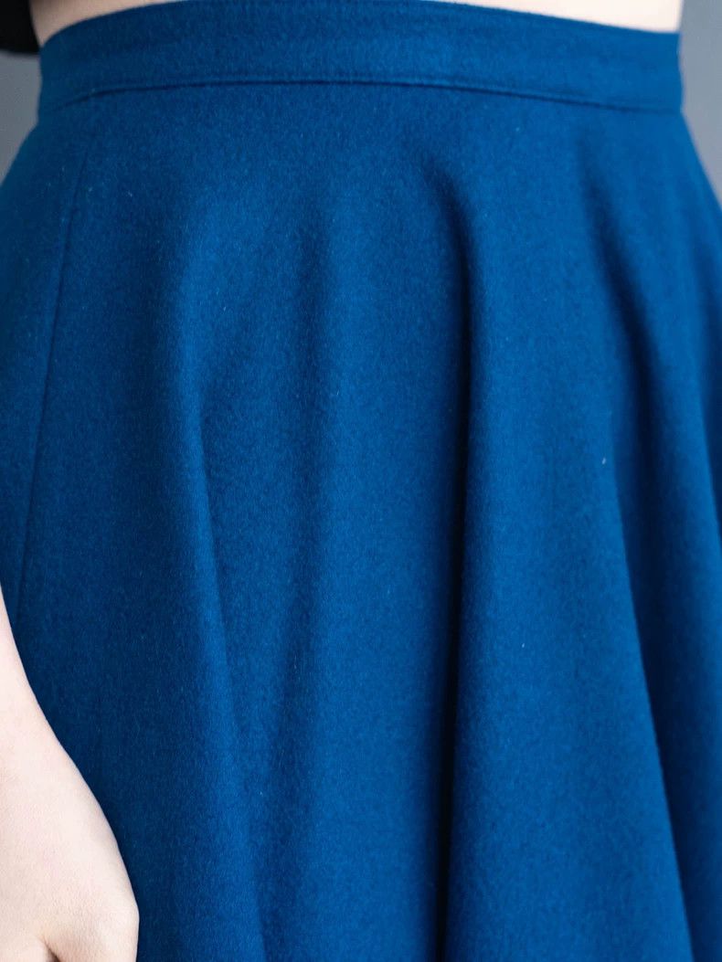 Kenzo KENZO Blue wool embroidered half dress Size 24" / US 00 / IT 34 - 6 Thumbnail