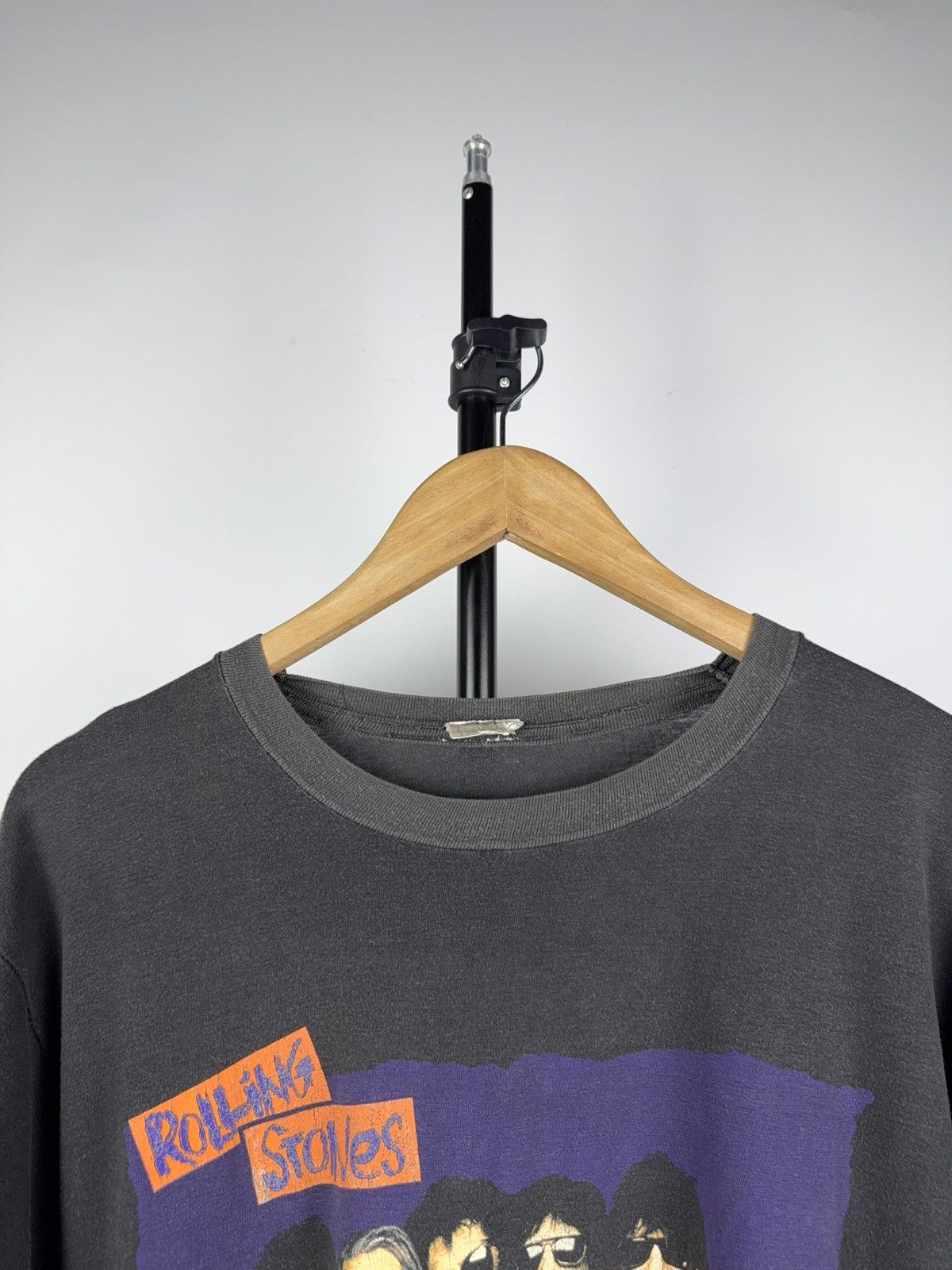 Band Tees × The Rolling Stones × Vintage Vintage 90's Faded The Rolling Stones 1990 Tour T-shirt Size US L / EU 52-54 / 3 - 2 Thumbnail