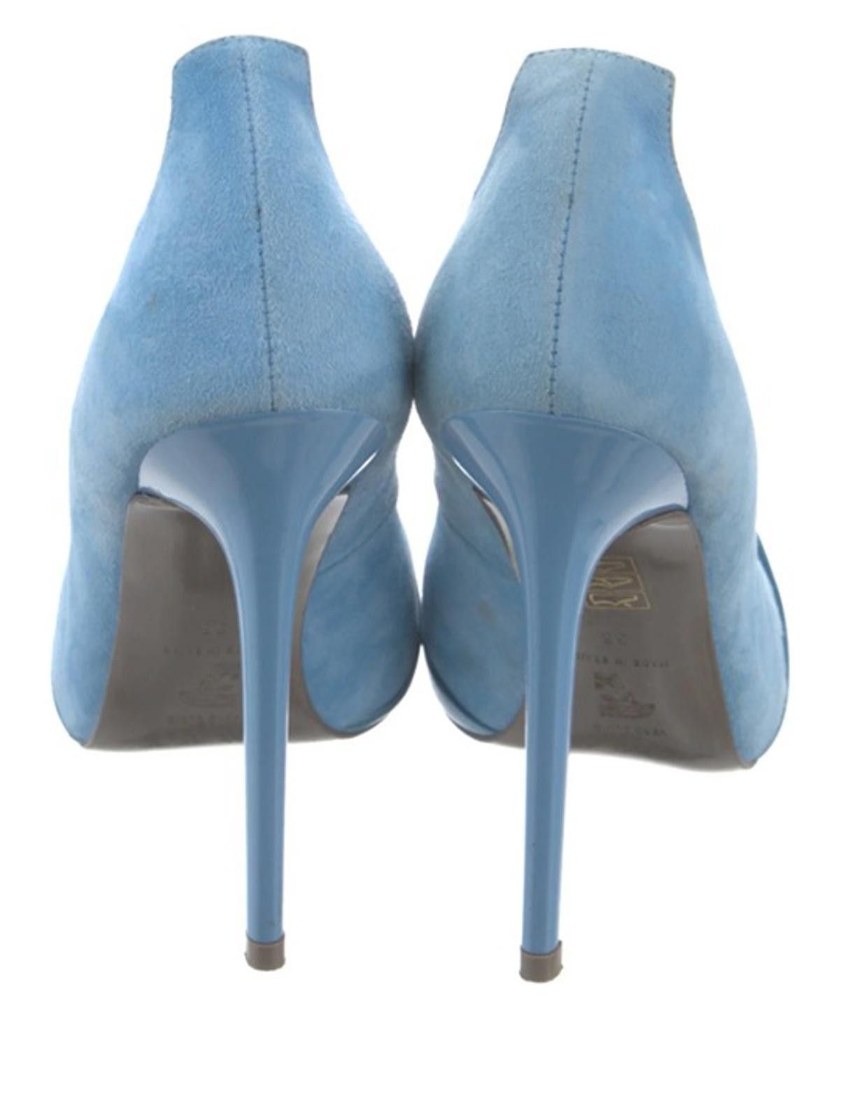 Other Versace Blue Leather Suede Pumps - SIZE 5 Size US 5 / IT 35 - 4 Thumbnail