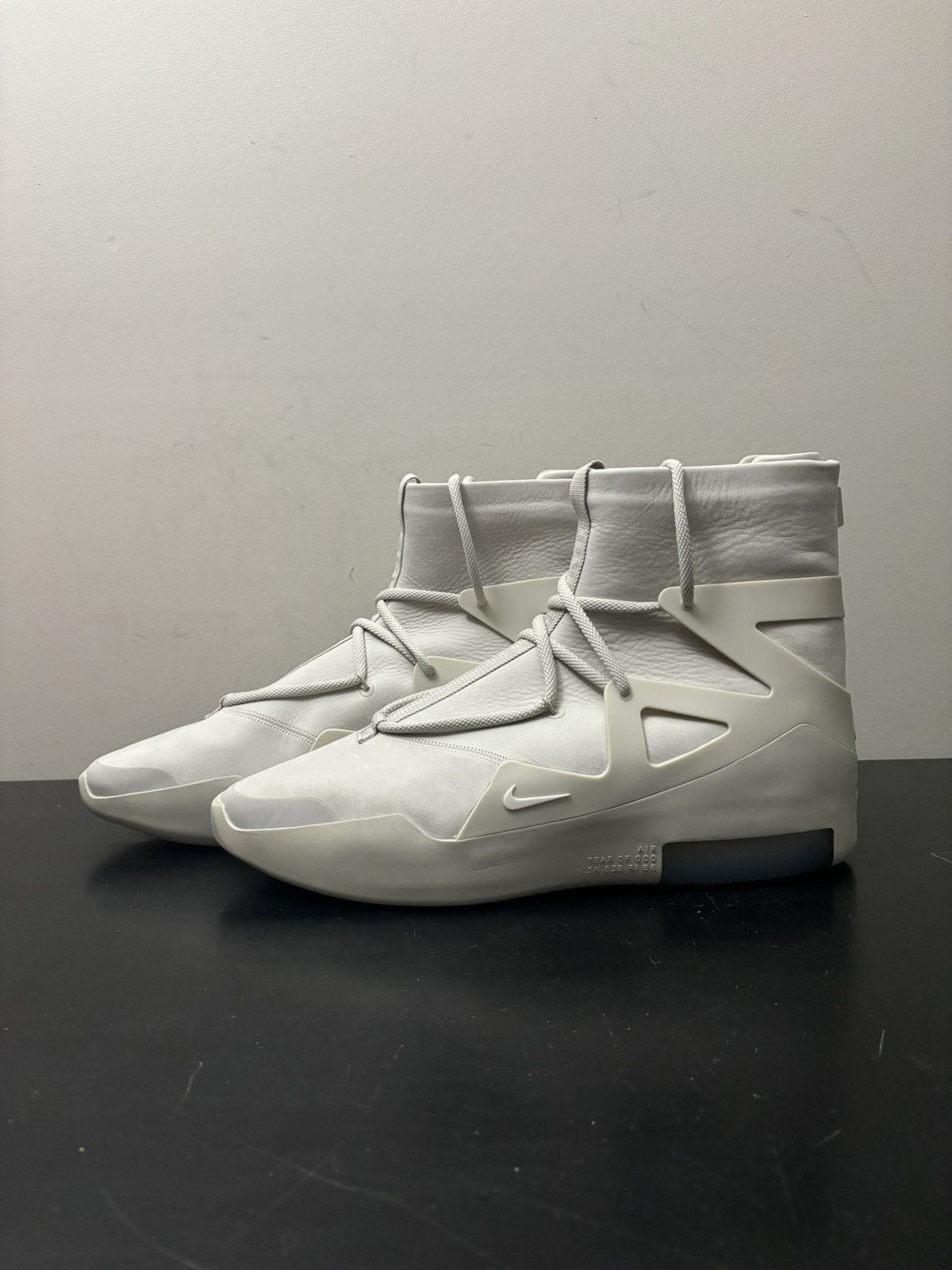 Fear of God × Nike Nike Air Fear of God 1 Light Bone Sail Friends and Family Size US 15 / EU 48 - 1 Thumbnail