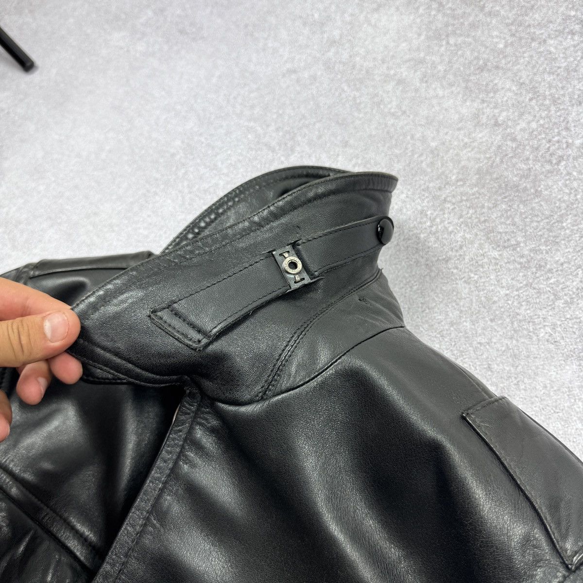 Vintage 1989 Vintage Men's Polizei Leather jacket Size 48 / M-L Size US M / EU 48-50 / 2 - 18 Thumbnail
