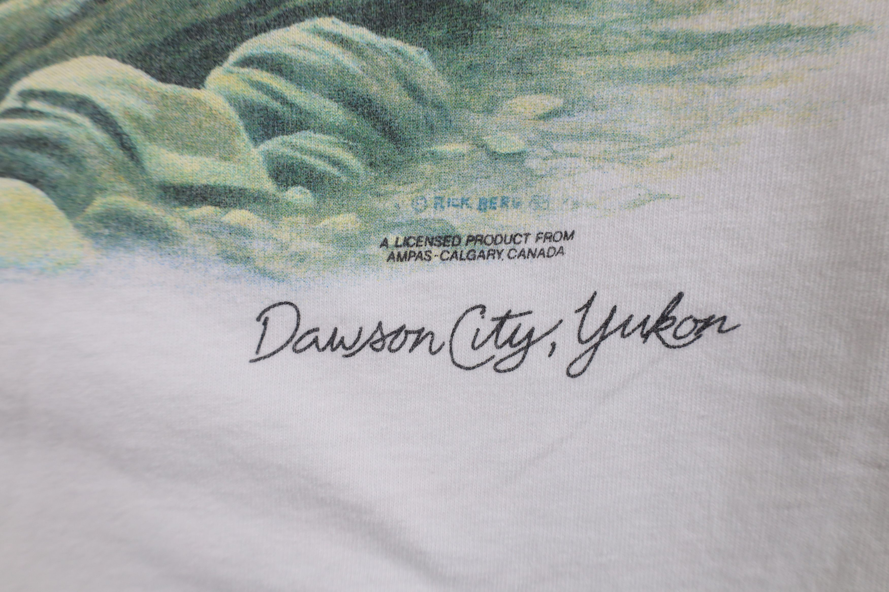 Vintage Vintage 90s Streetwear Dawson City Yukon Bear T-Shirt White Size US XL / EU 56 / 4 - 8 Thumbnail