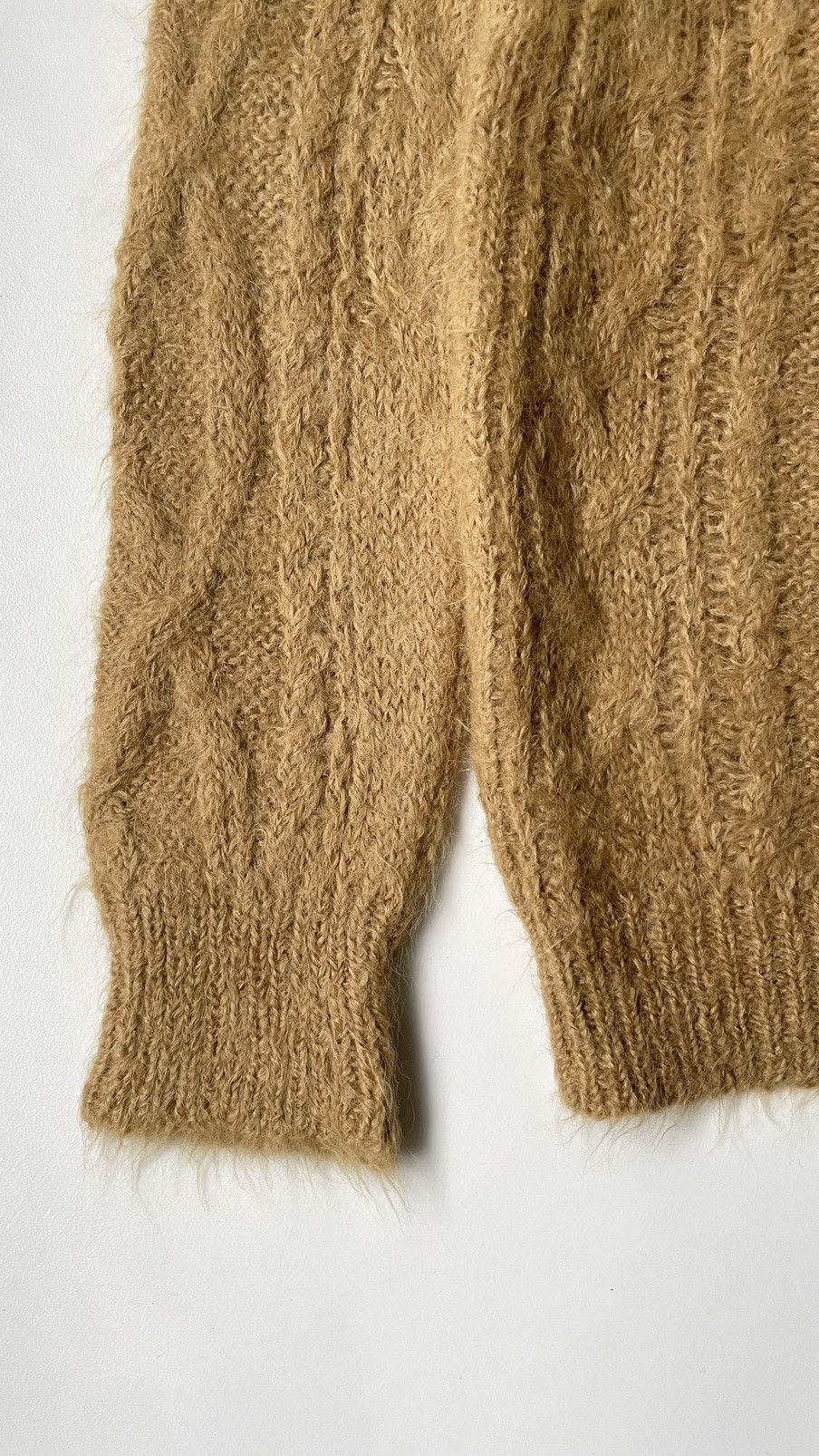 Dries Van Noten Sample Cable Knit Mohair Sweater Size US M / EU 48-50 / 2 - 5 Thumbnail