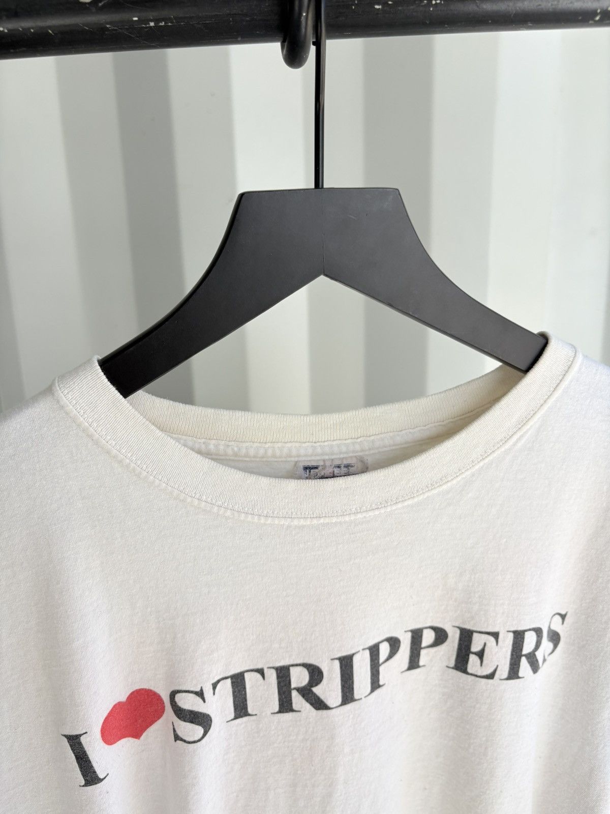 Vintage Vintage I Love Strippers Shirt Faded Distressed Grunge Band Size US XL / EU 56 / 4 - 5 Thumbnail