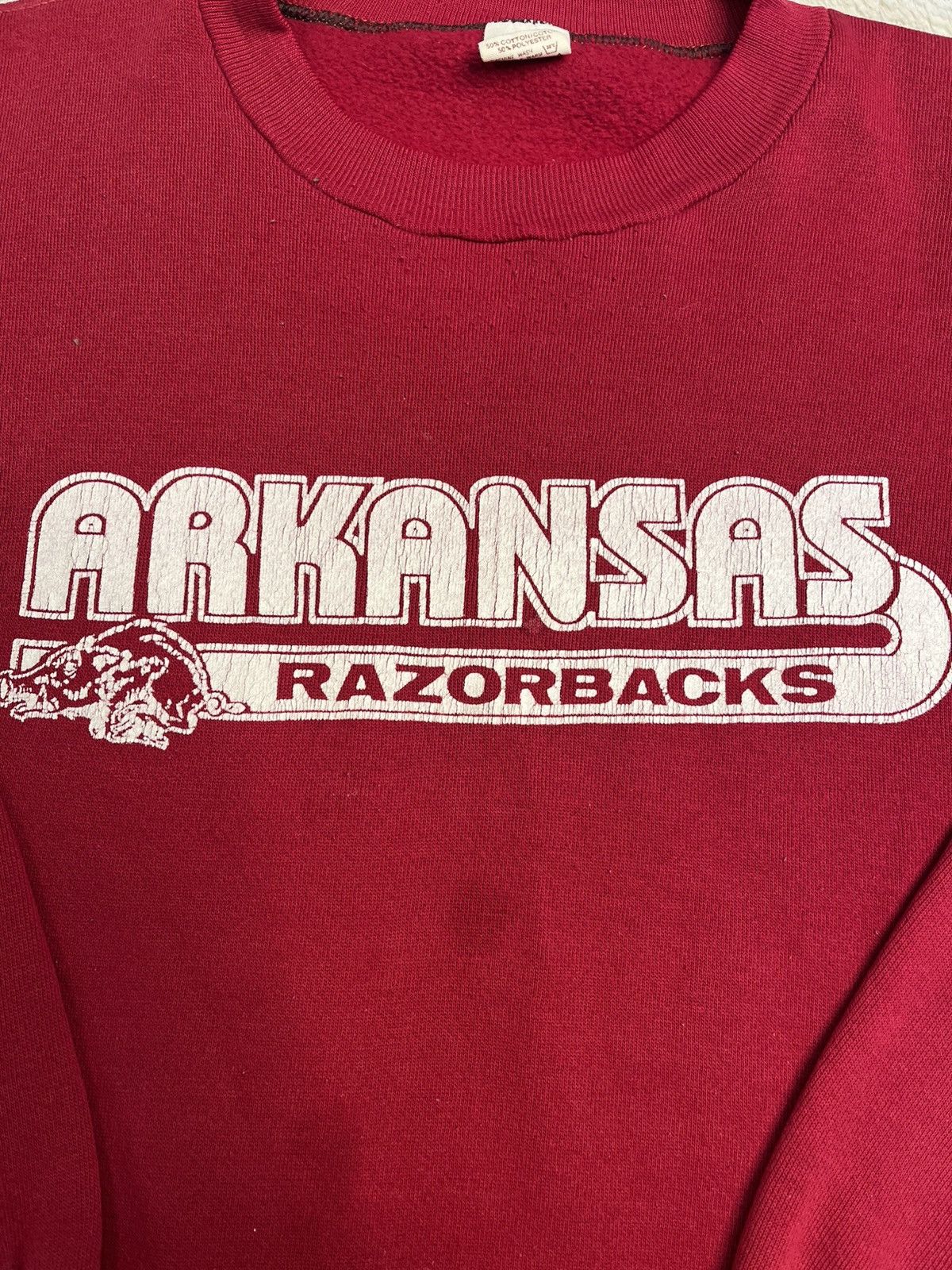 Russell Athletic Vintage 70s Russell Athletic Arkansas Razorbacks Sweatshirt Size US M / EU 48-50 / 2 - 2 Thumbnail