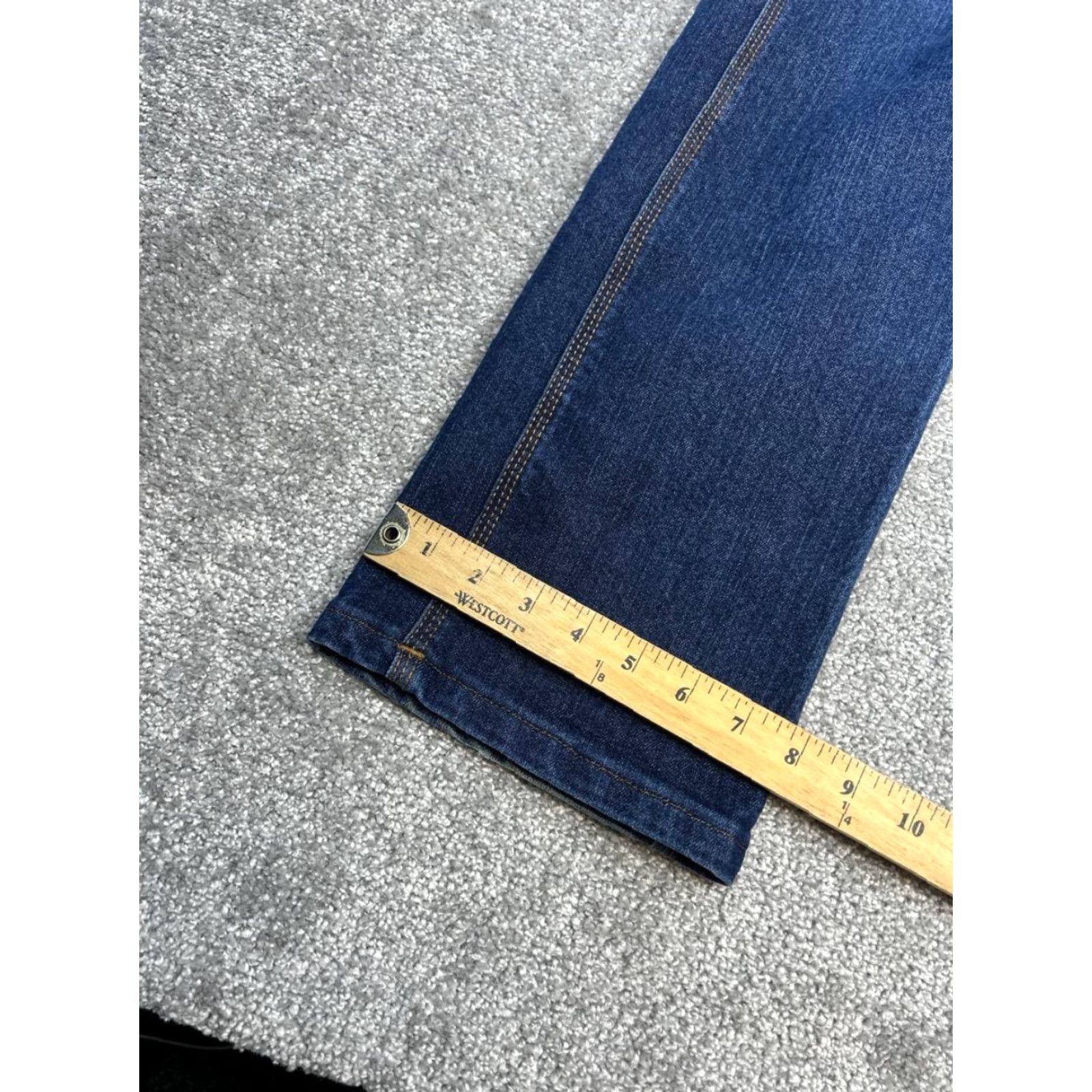 Vintage Origin Jeans Mens 36 Blue Denim Cotton Mid Rise Legit Fit Straight Leg 36x31 Size US 36 / EU 52 - 6 Thumbnail
