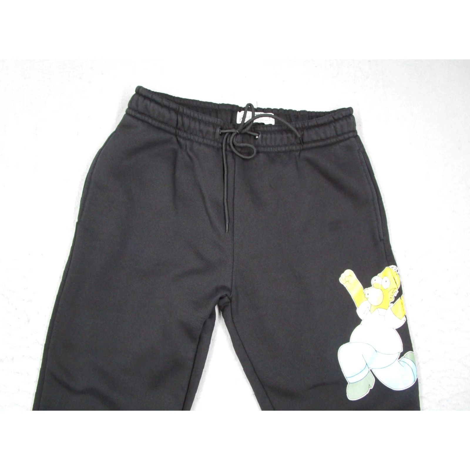 Vintage VINTAGE The Simpsons Mens Sweatpants Large Black Homer Cartoon Joggers Casual Sportswear Size US 31 - 2 Thumbnail