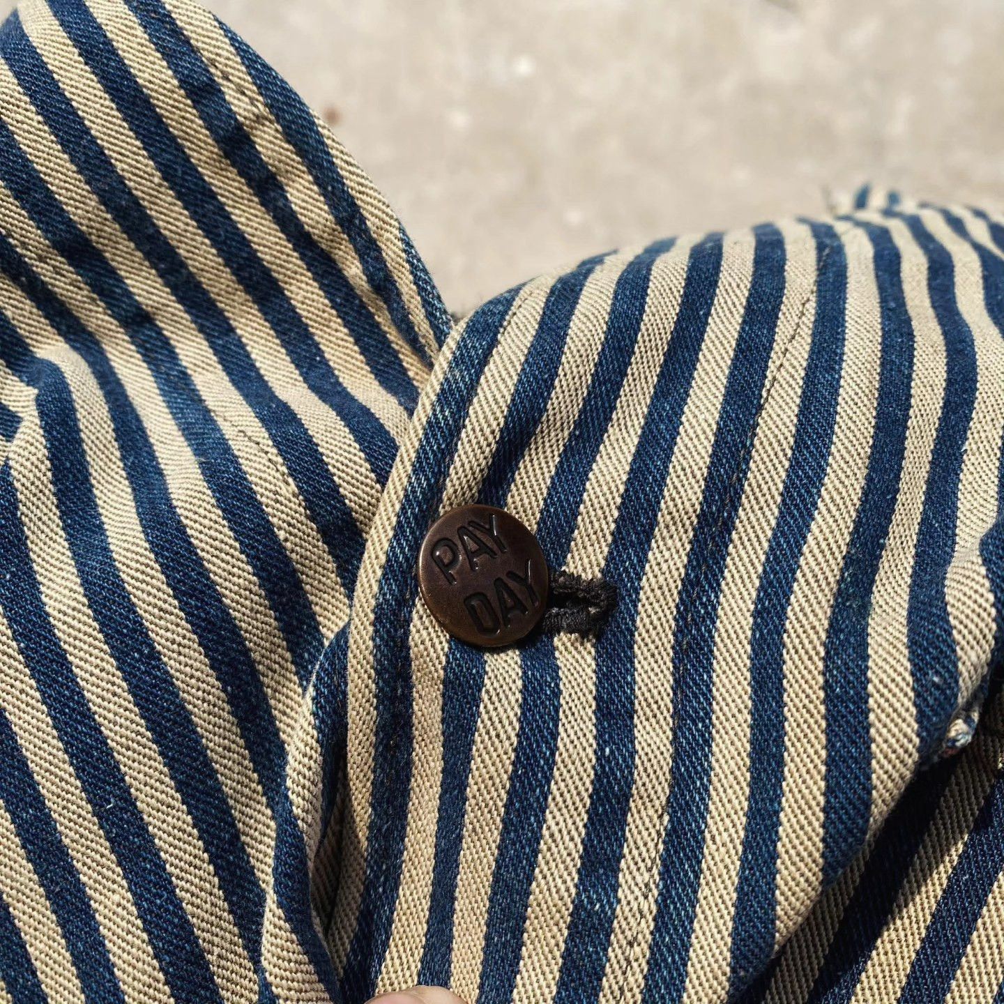 Vintage Original Vintage 50s PAY DAY Hickory Striped Jacket Size US M / EU 48-50 / 2 - 3 Thumbnail