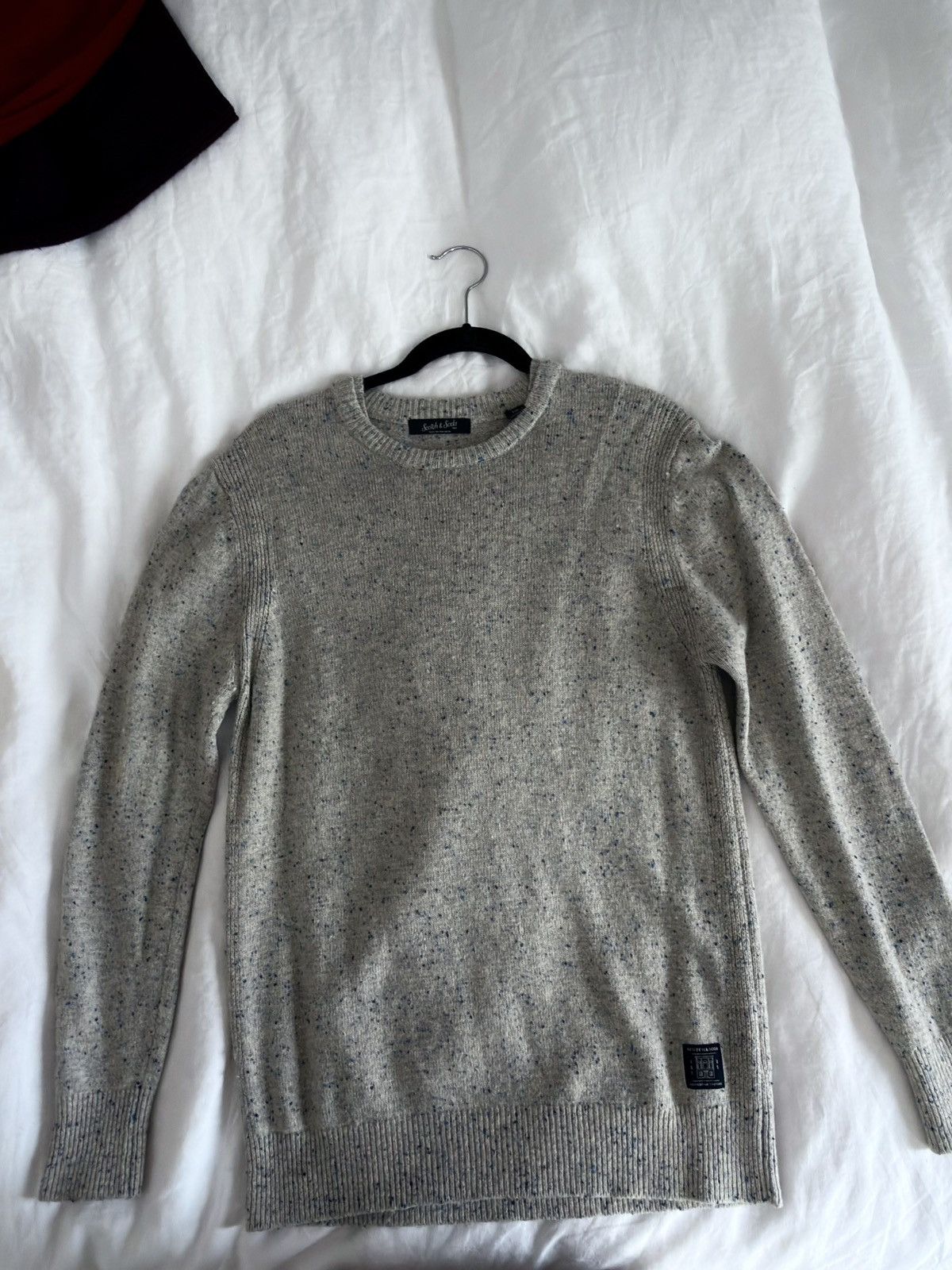 Scotch & Soda Scotch & Soda Large Heather Grey Wool Crewneck Sweater Size US L / EU 52-54 / 3 - 2 Thumbnail