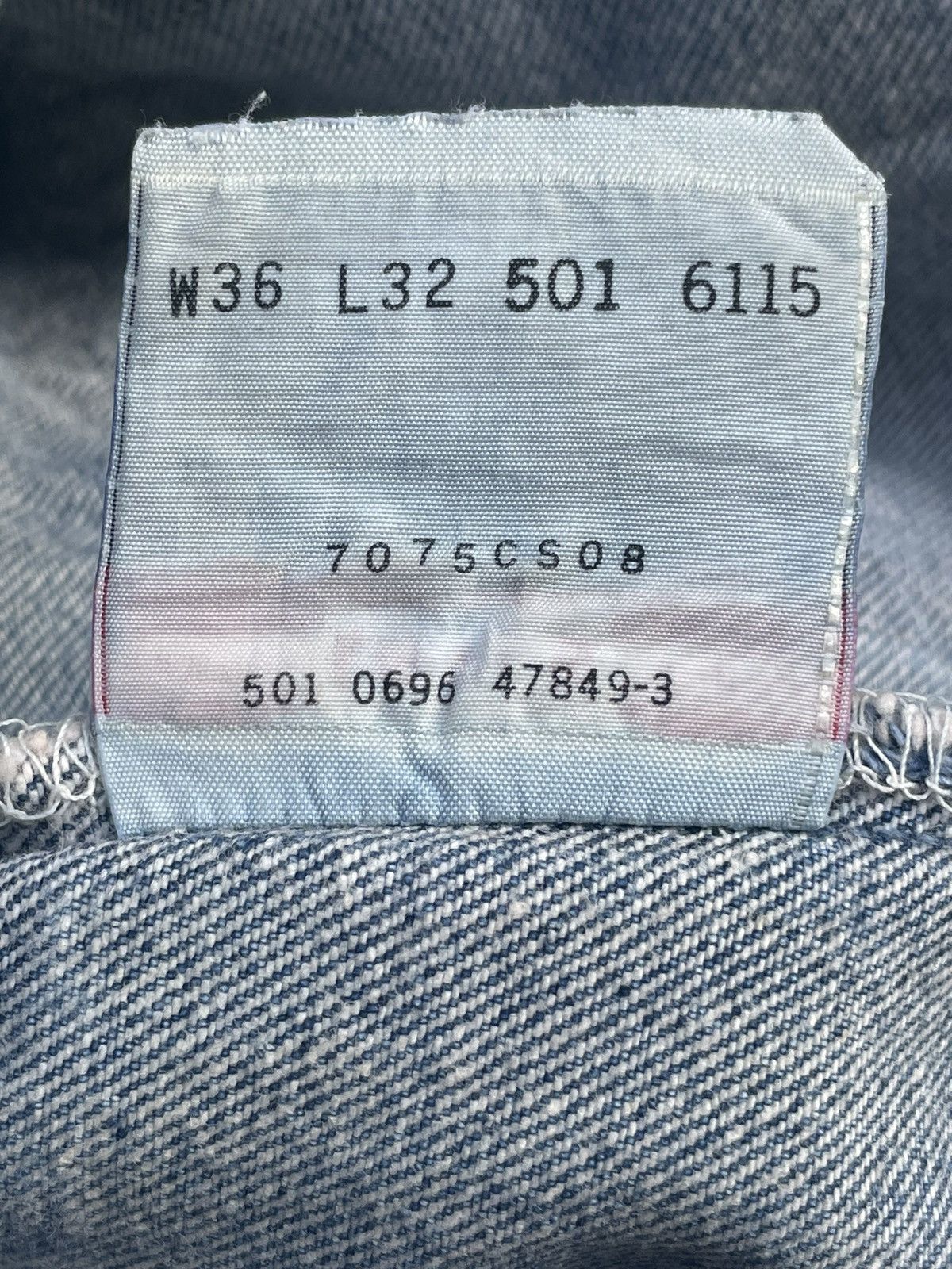 Levi's Vintage 1996 Levis 501 e Usa Irregular Faded Distressed Size US 36 / EU 52 - 20 Thumbnail