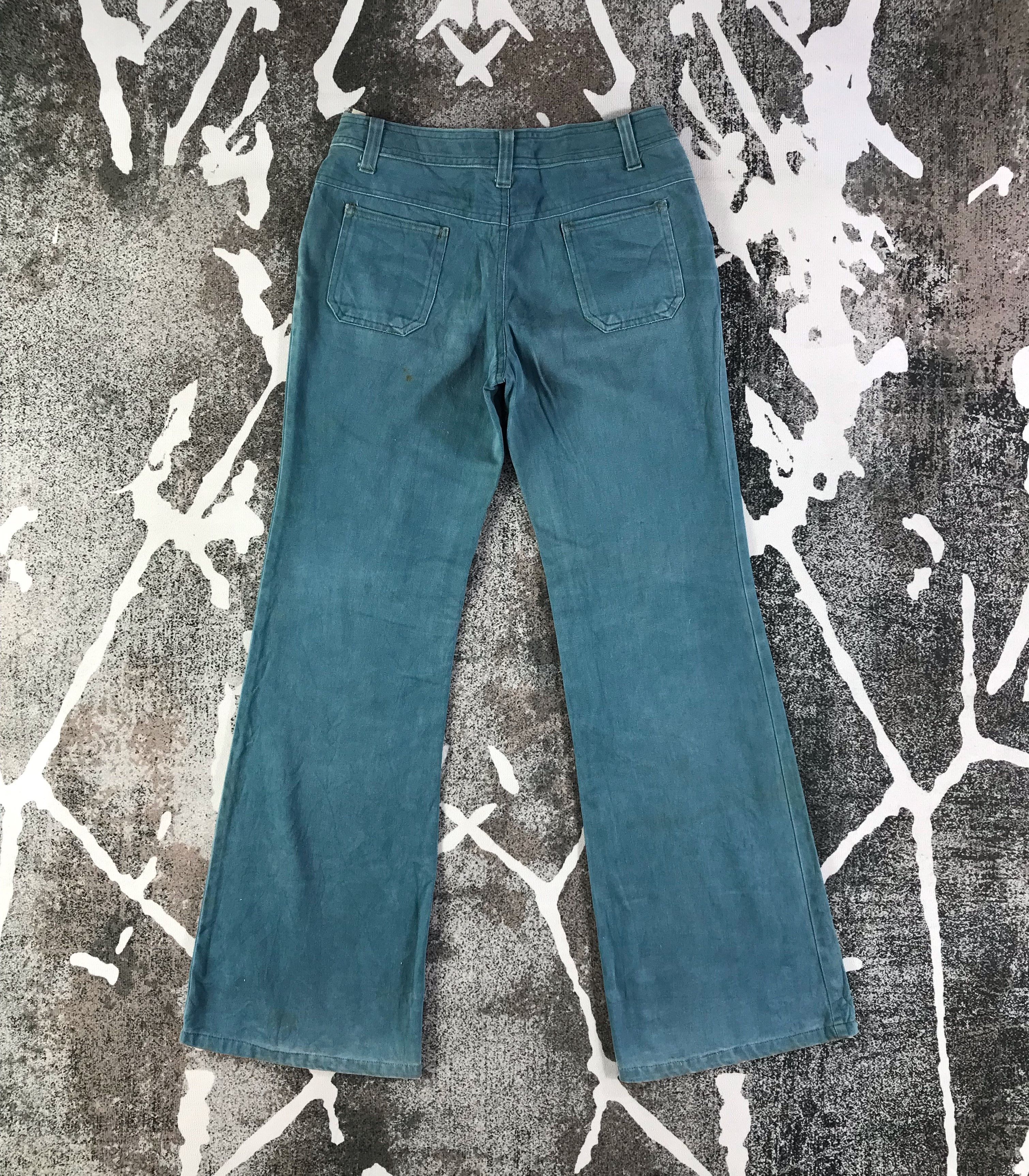 Japanese Brand Vintage Japanese Bush Pants Jeans Flare Denim KJ1810 Size 27" / US 4 / IT 40 - 2 Thumbnail