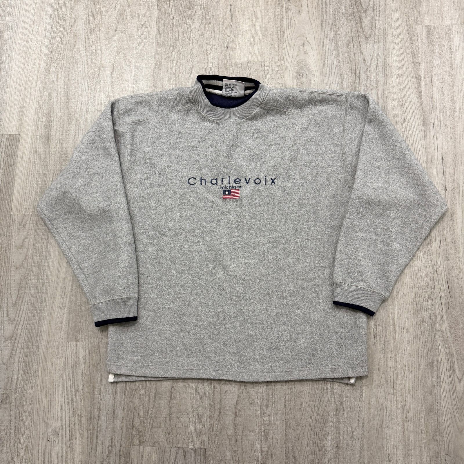 Vintage Vintage Charlevoix Michigan Sweatshirt Men's Medium Fleece Size US M / EU 48-50 / 2 - 1 Thumbnail