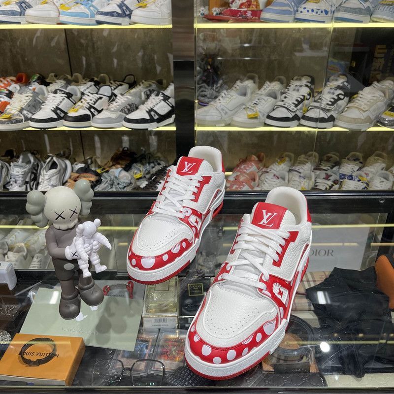Louis Vuitton Yayoi Kusama x Louis Vuitton Trainer Fashion Sneakers -2508 Size US 8.5 / EU 41-42 - 1 Thumbnail