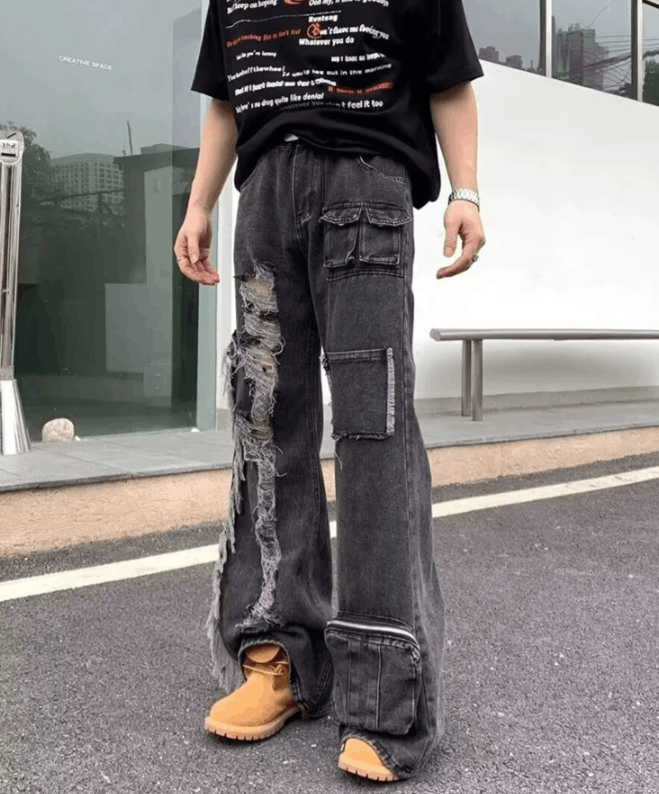 Japanese Brand Ropa Grunge Y2K Streetwear Jeans Size US 30 / EU 46 - 3 Thumbnail