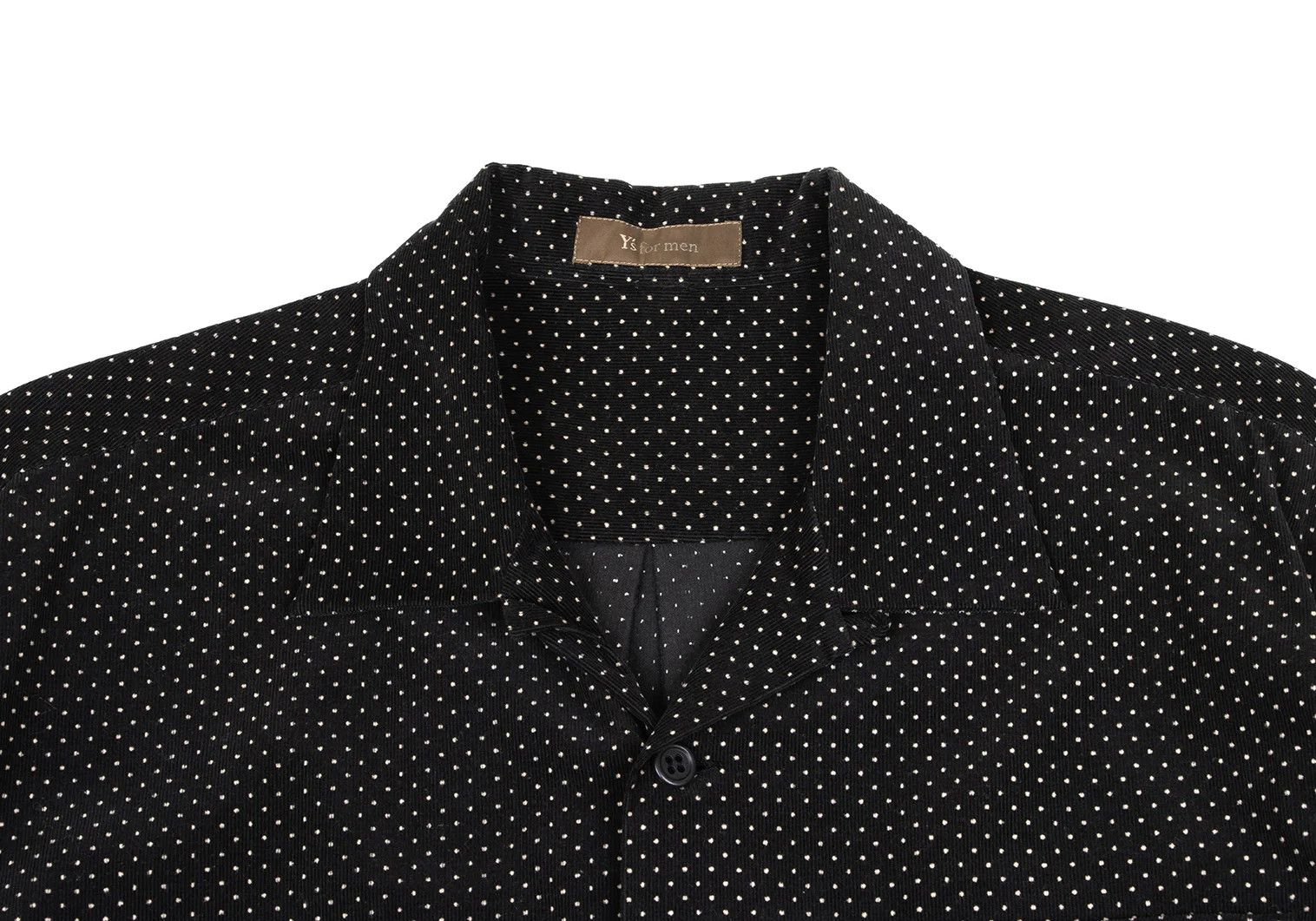 Jean Paul Gaultier Open Collar Dot Shirt in Black Beige (Size M) Size US M / EU 48-50 / 2 - 3 Thumbnail