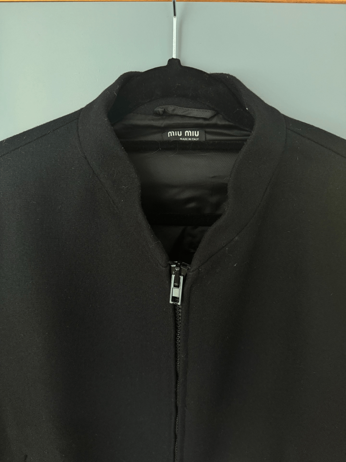 Sz 52 Miu Miu Archive 00S Wool Bomber Jacket