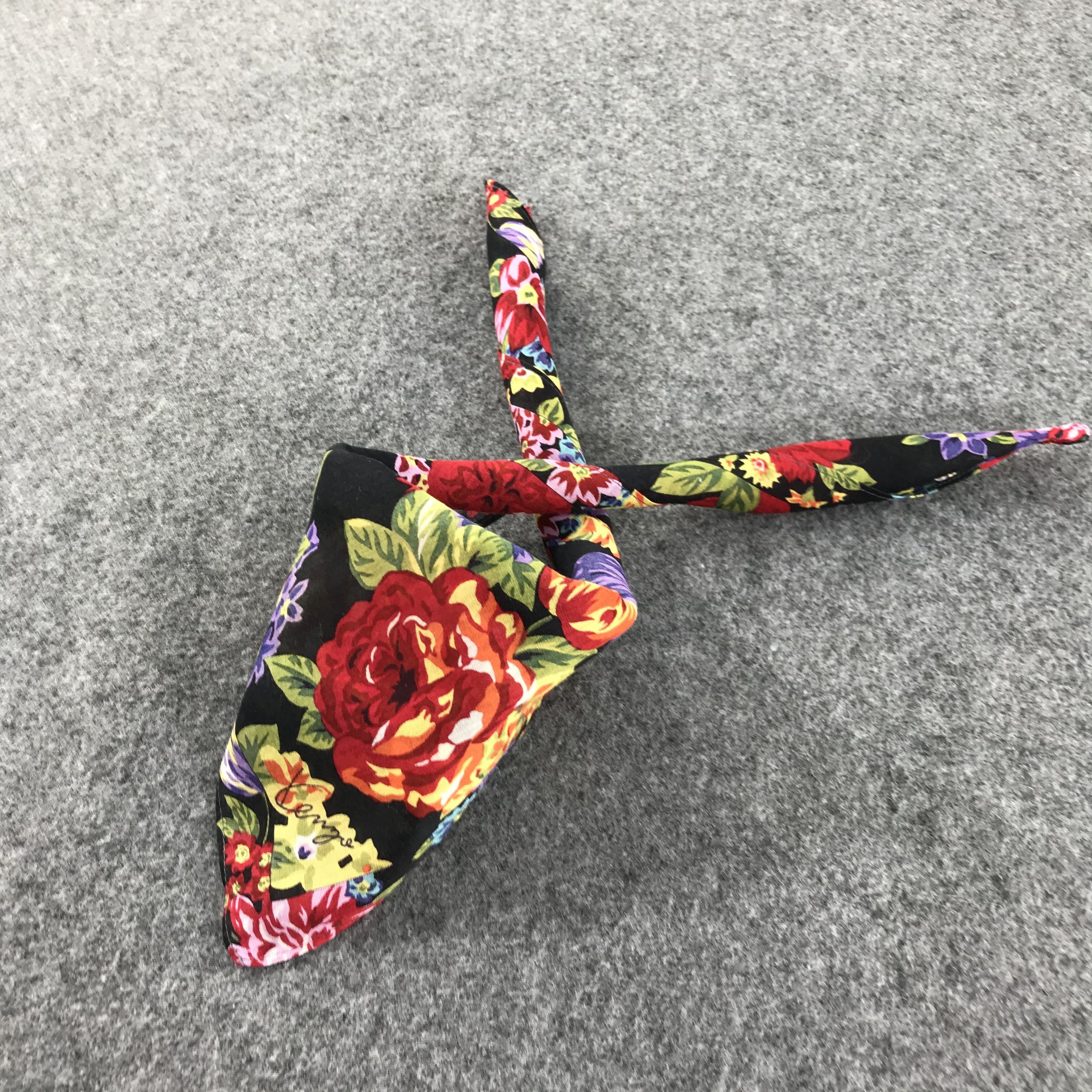 Kenzo Kenzo Floral Handkerchief Neckerchief Bandana H122 Size ONE SIZE - 2 Thumbnail
