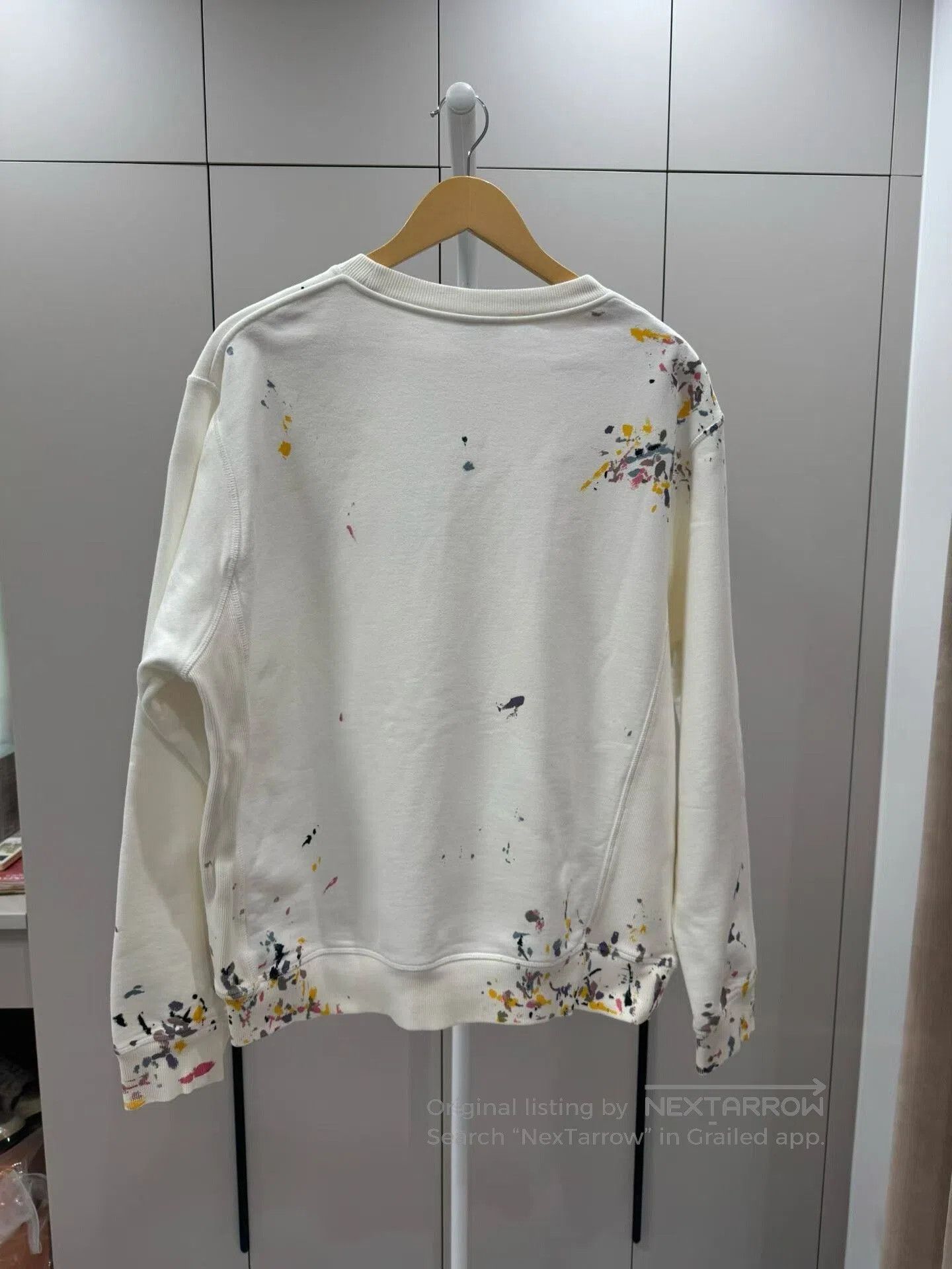 Dior Dior White Splatter Paint Sweatshirt. Size US XL / EU 56 / 4 - 2 Thumbnail