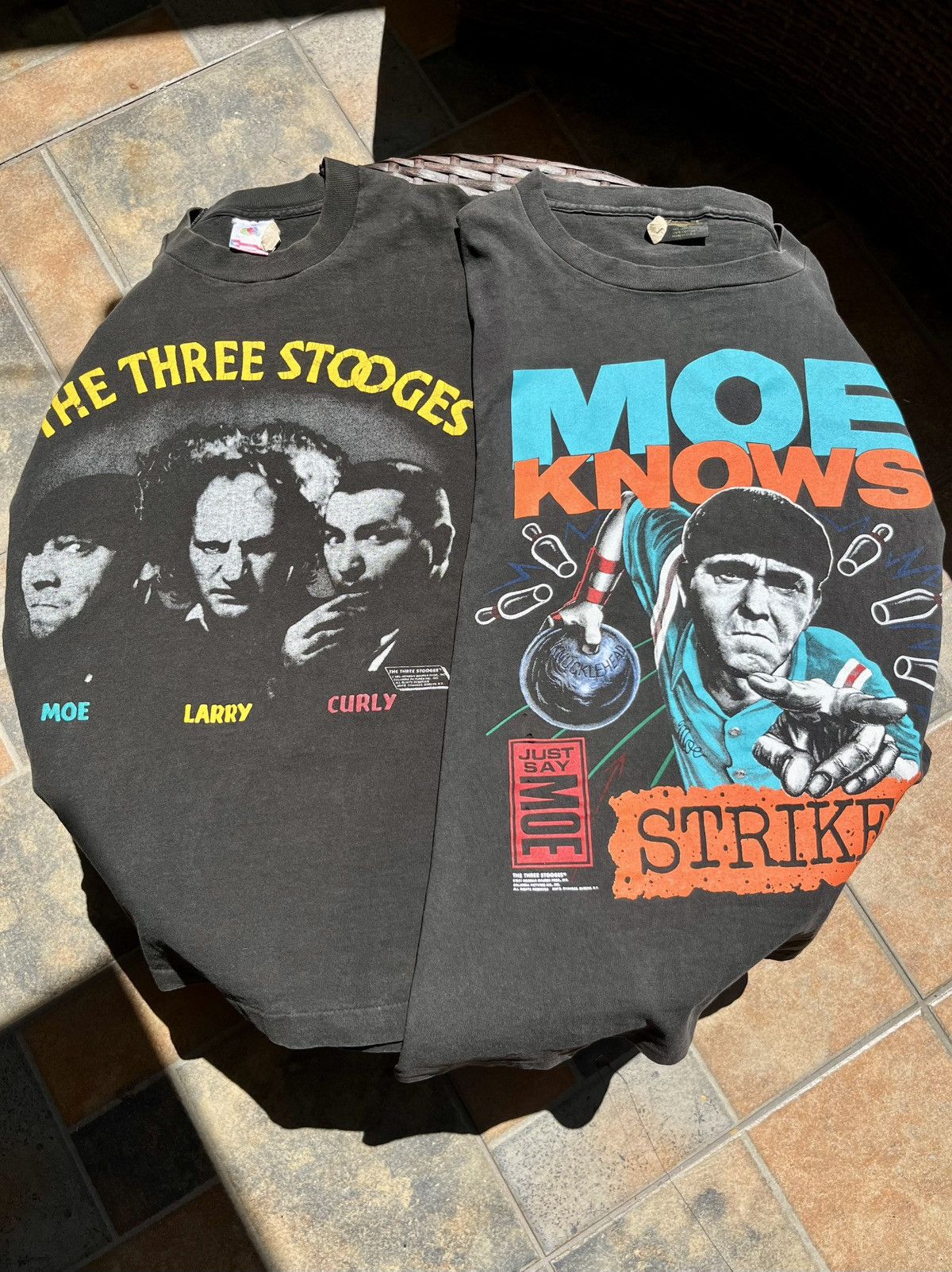 Vintage 1986 & 1991 Vintage Bundle The Three Stooges tees Size US L / EU 52-54 / 3 - 1 Thumbnail