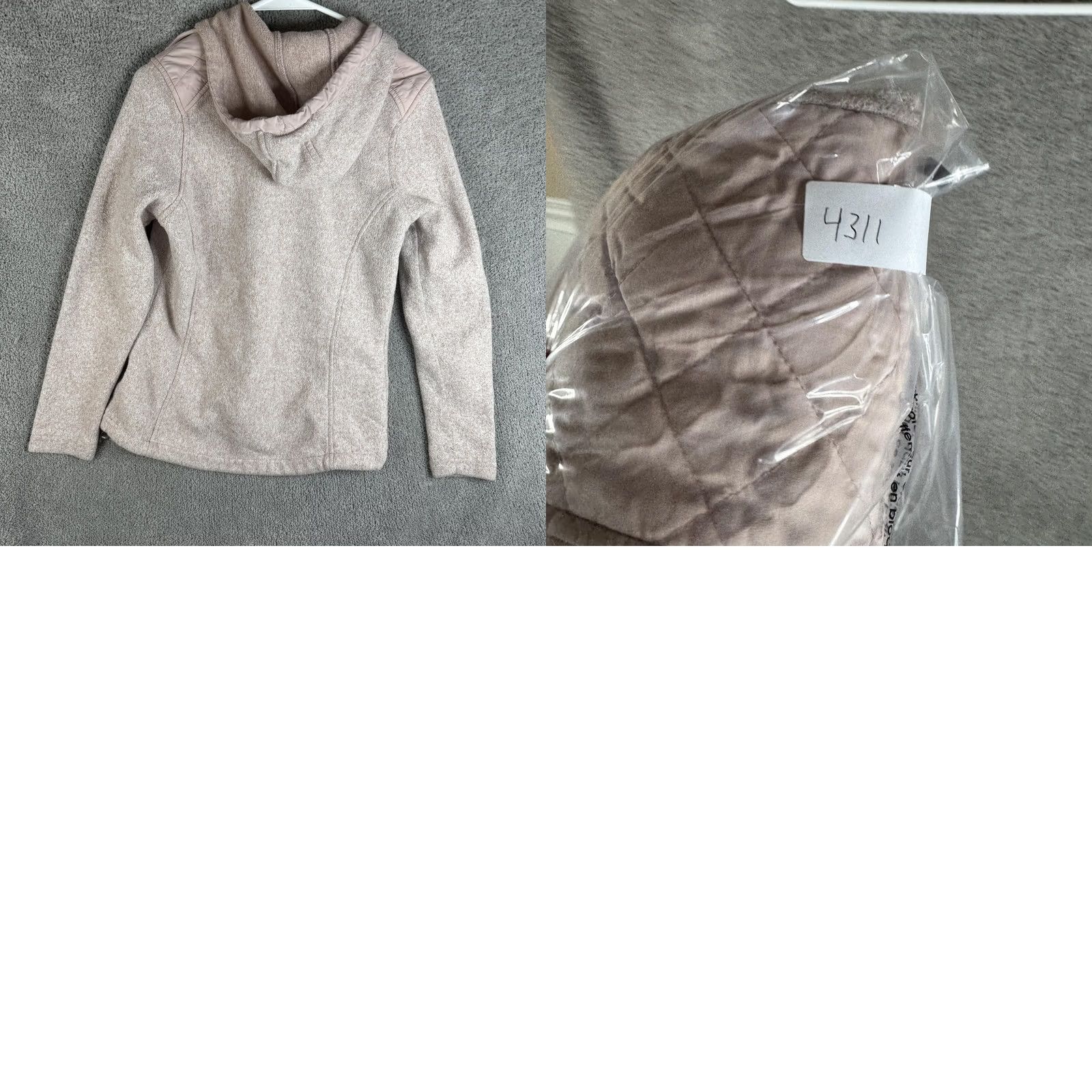 New Balance New Balance Jacket Womens M Pink Hooded Fleece Full Zip Quilted Running & Training Size M / US 6-8 / IT 42-44 - 9 Thumbnail
