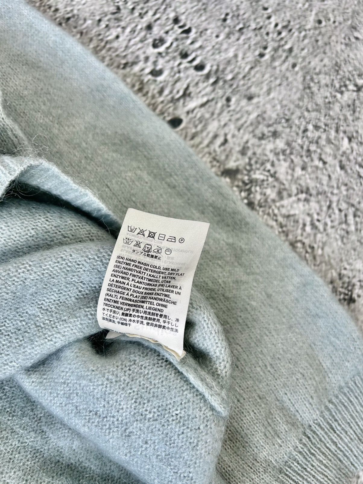 Acne Studios Acne Studios mohair sweater dramatic moh paw15 turquoise Size US M / EU 48-50 / 2 - 4 Thumbnail