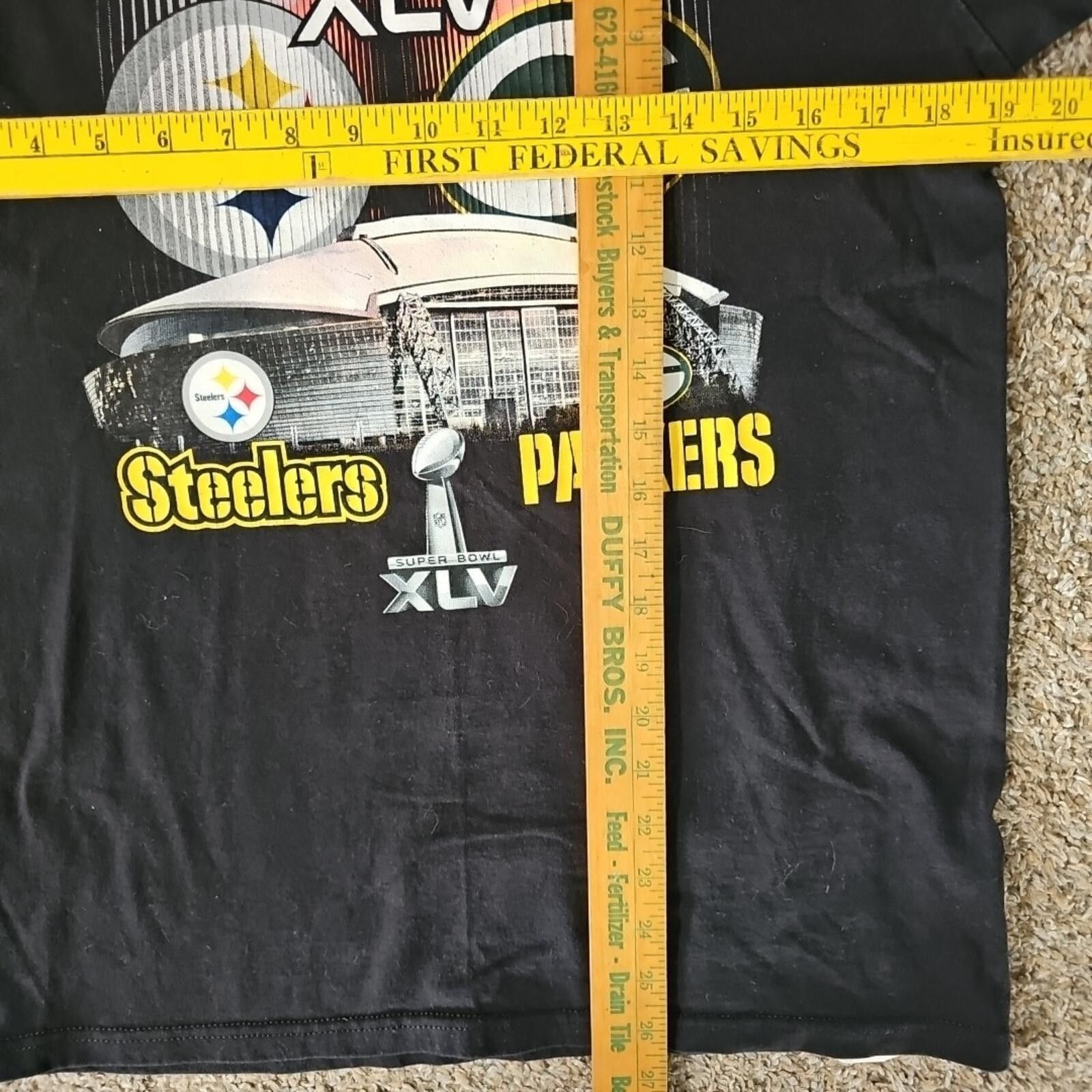 NFL Super Bowl XLV Packers Vs Steelers M Long Sleeve Shirt Size ONE SIZE - 4 Thumbnail