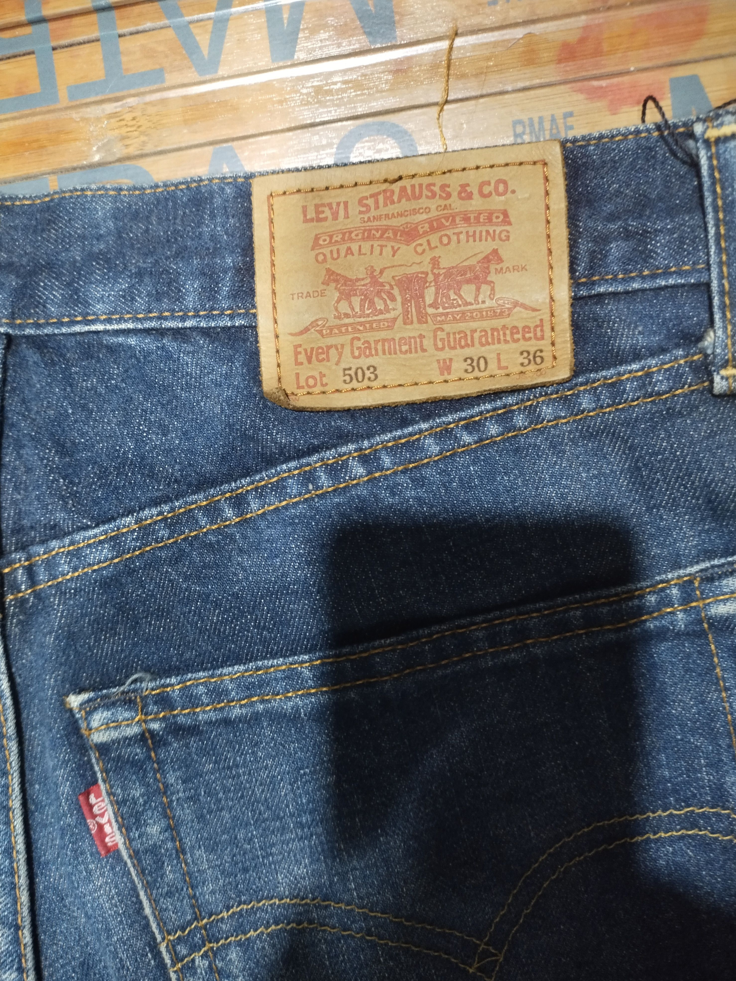 Levi's Vintage Clothing Levis 503 Sz 29"30" Size US 30 / EU 46 - 7 Thumbnail