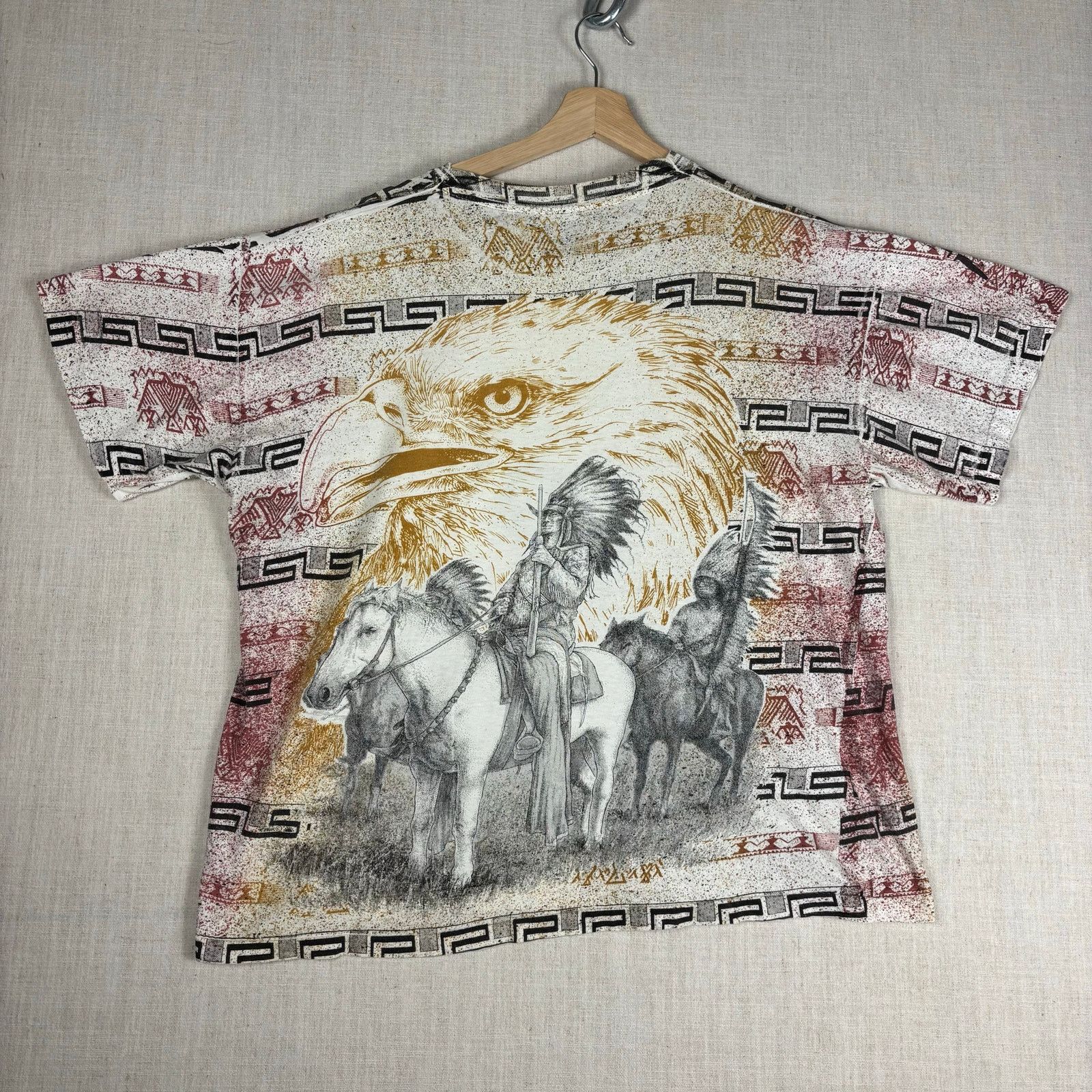 Other Vintage Native American Western Eagle AOP XL Nature Tee Size US XL / EU 56 / 4 - 6 Thumbnail