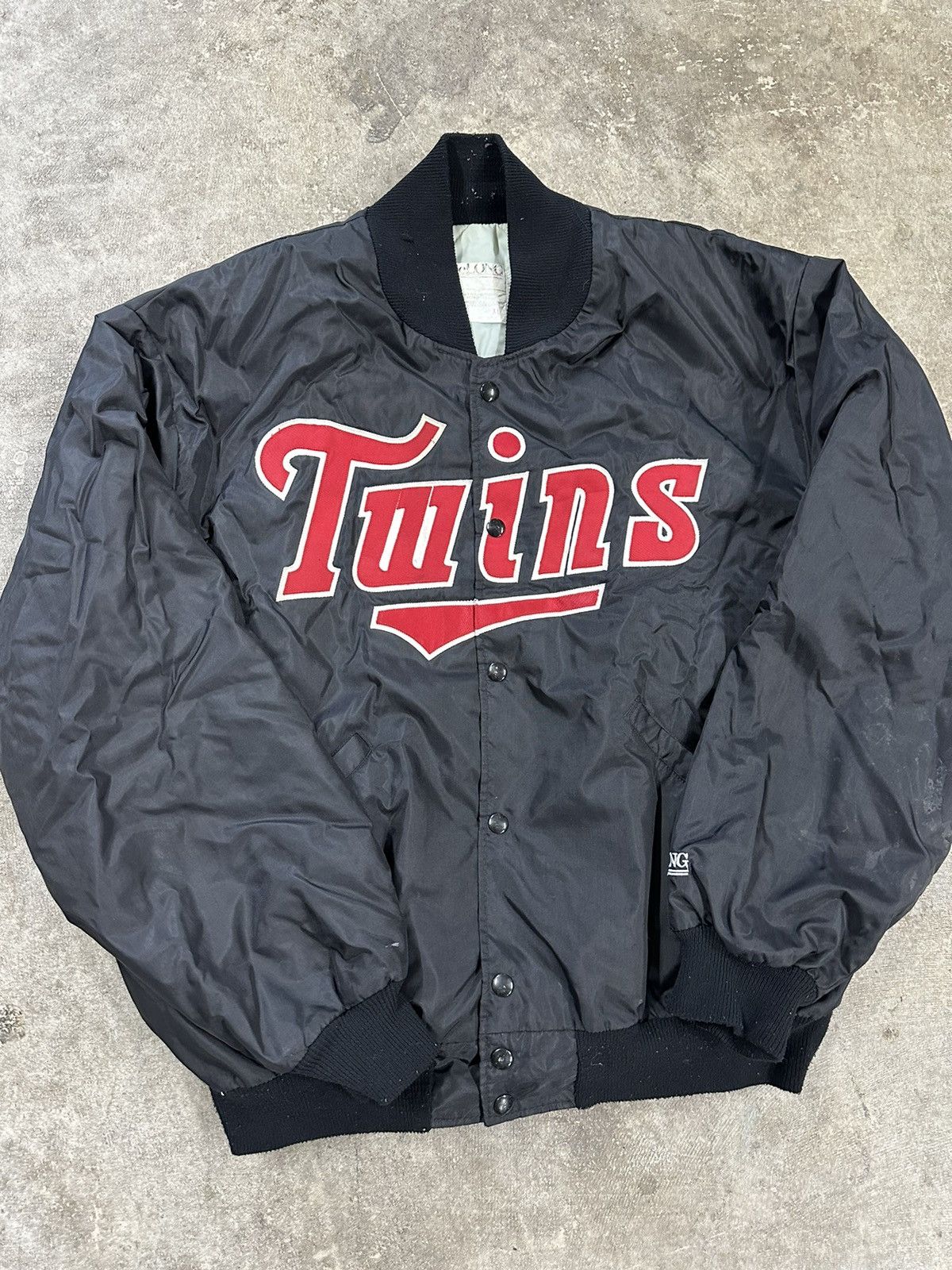 Delong Vintage 90s Delong Minnesota Twins MLB Satin Jacket READ Size US XL / EU 56 / 4 - 3 Thumbnail