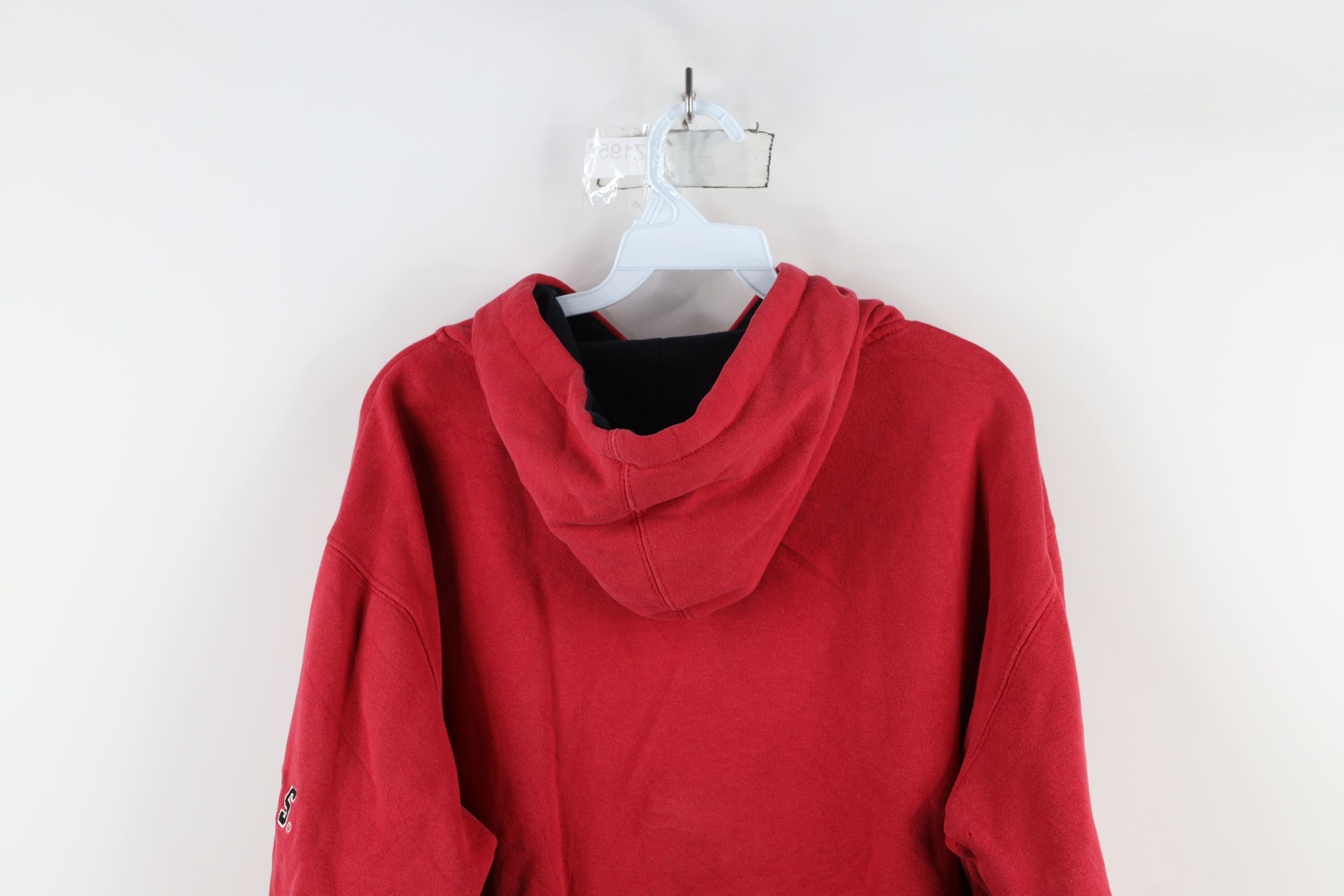 Vintage Vintage Spell Out Rutgers University Hoodie Sweatshirt Red Size US L / EU 52-54 / 3 - 12 Thumbnail