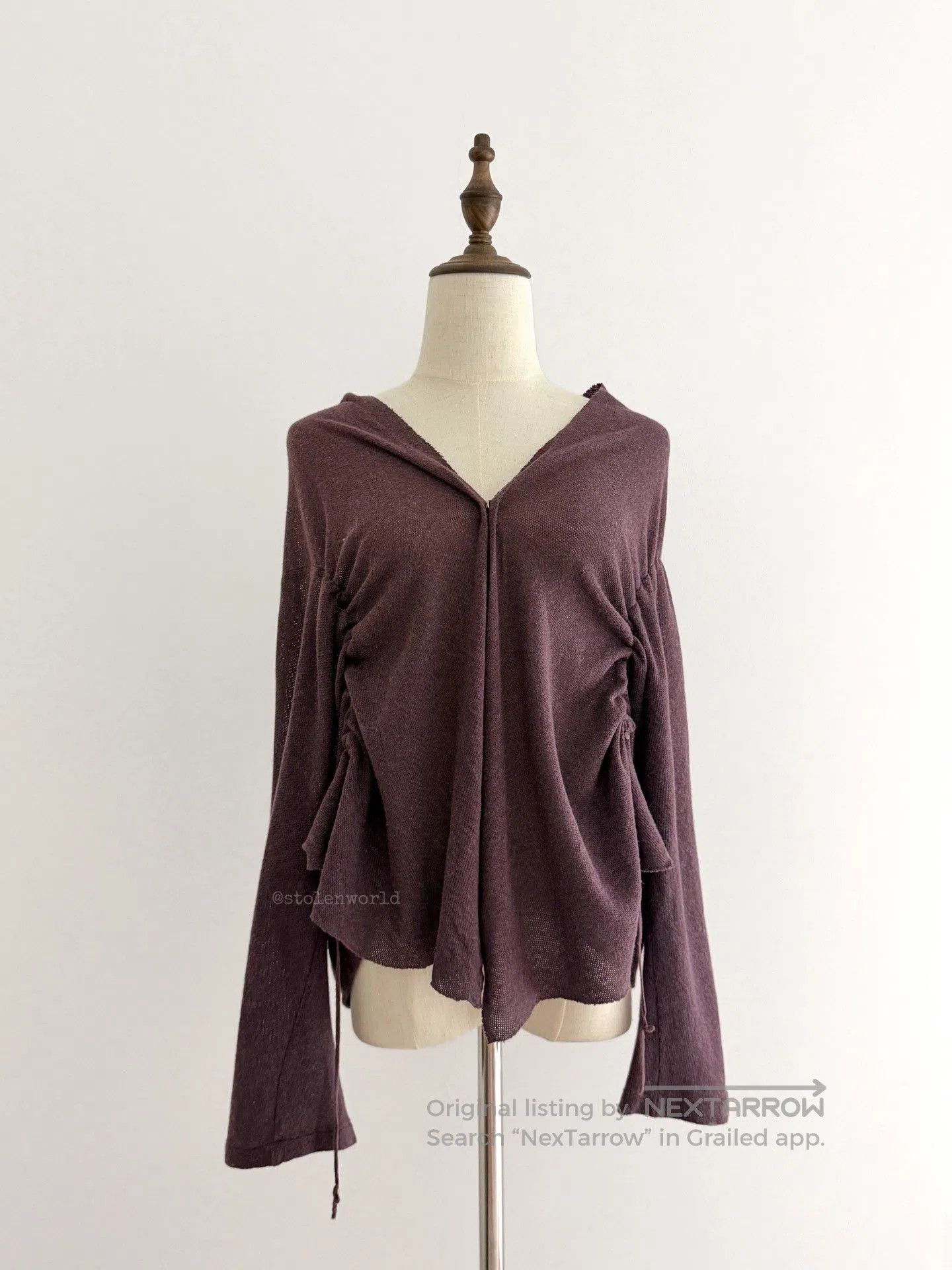 Yohji Yamamoto Yohji Yamamoto Y's Drawstring Top. Size L / US 10 / IT 46 - 1 Thumbnail