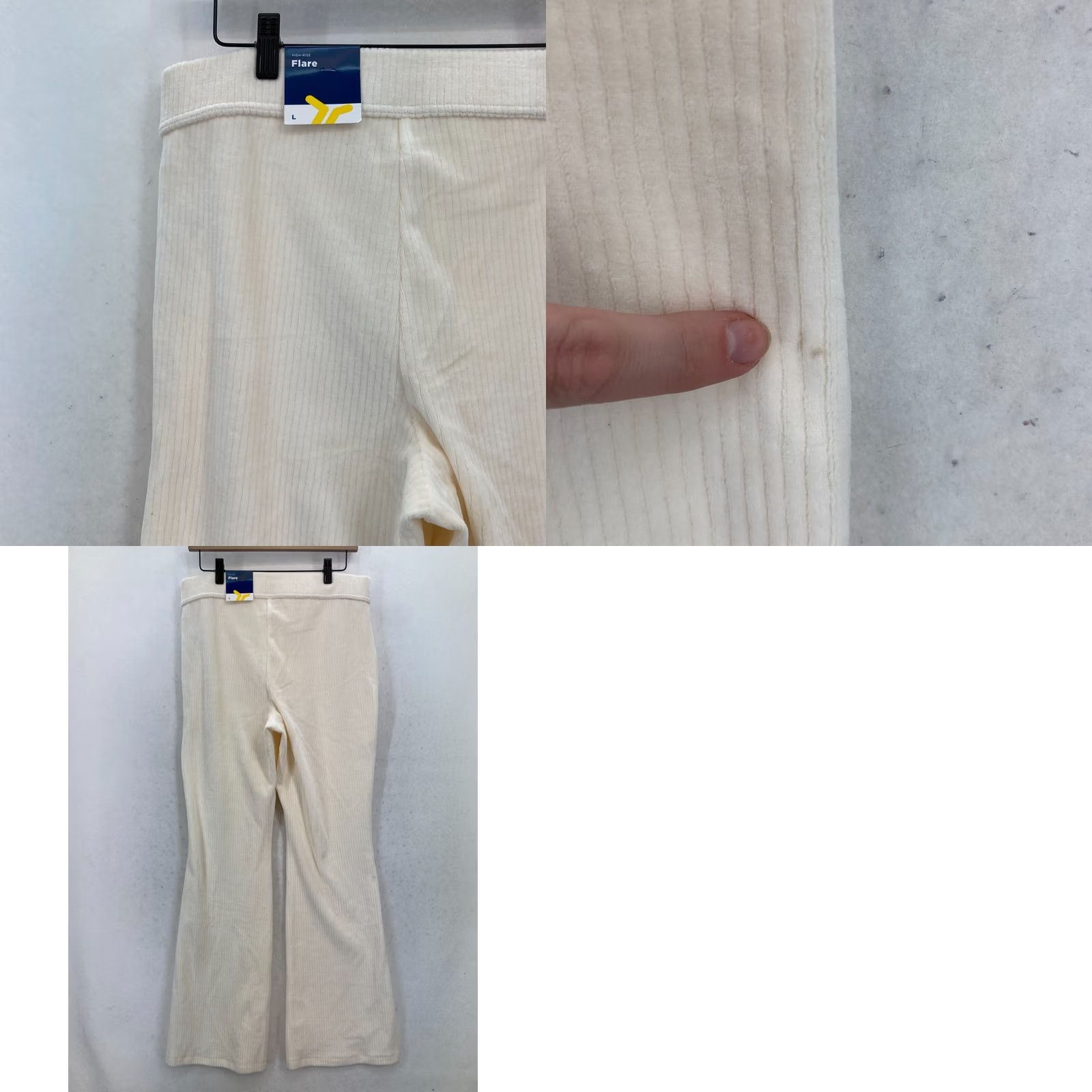 Old Navy Old Navy Active Pull On Flared Leg Pants Women L Beige Corduroy NWT Ribbed Narrow Size 36" / US 14 / IT 50 - 9 Thumbnail