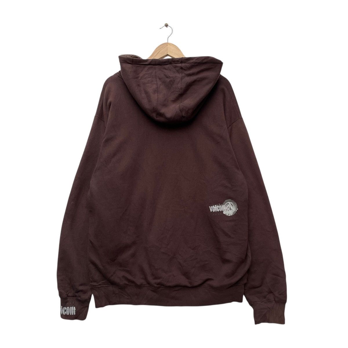 Volcom × Welcome Skateboards 💥Vintage Volcom Shearling Zipper Up Sweater Jacket Size US L / EU 52-54 / 3 - 2 Thumbnail