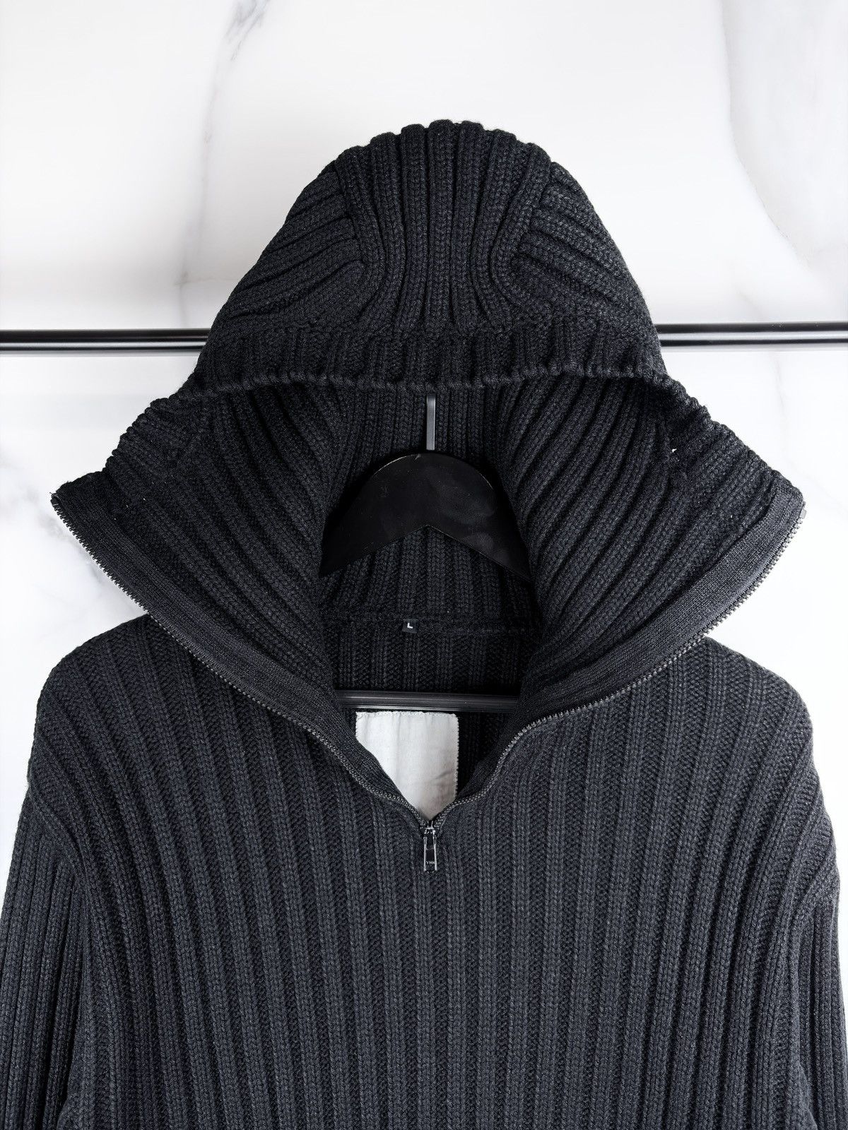 Undercover AW98 Undercover Balaclava Scuba Mask Knit Sweater Hoodie Size US L / EU 52-54 / 3 - 5 Thumbnail