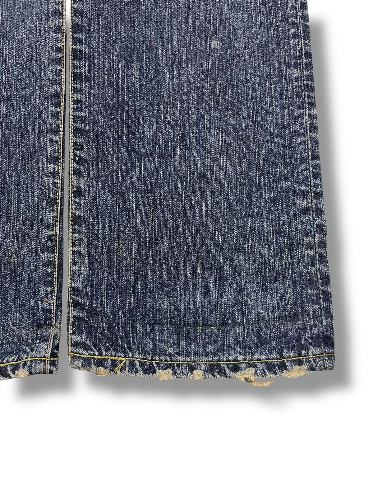 Edwin Vintage 00s Edwin 504R - Faded Mud Wash, Distressed Denim Size US 31 - 7 Thumbnail