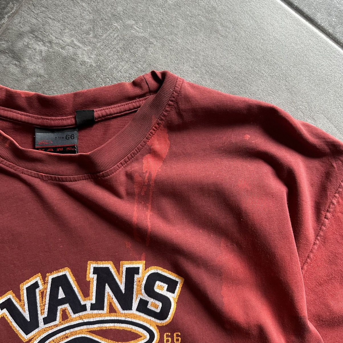 Vans × Vintage Vintage Vans T-shirts Distressed Y2K Big Logo Skate Wear 00s Size US L / EU 52-54 / 3 - 8 Thumbnail