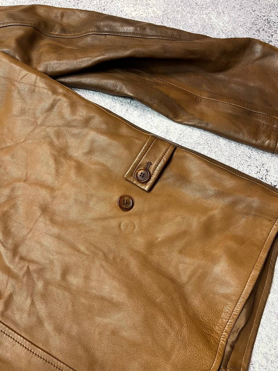 Ralph Lauren Purple Label Ralph Lauren Purple Label Leather Zip Jacket Size US M / EU 48-50 / 2 - 11 Thumbnail