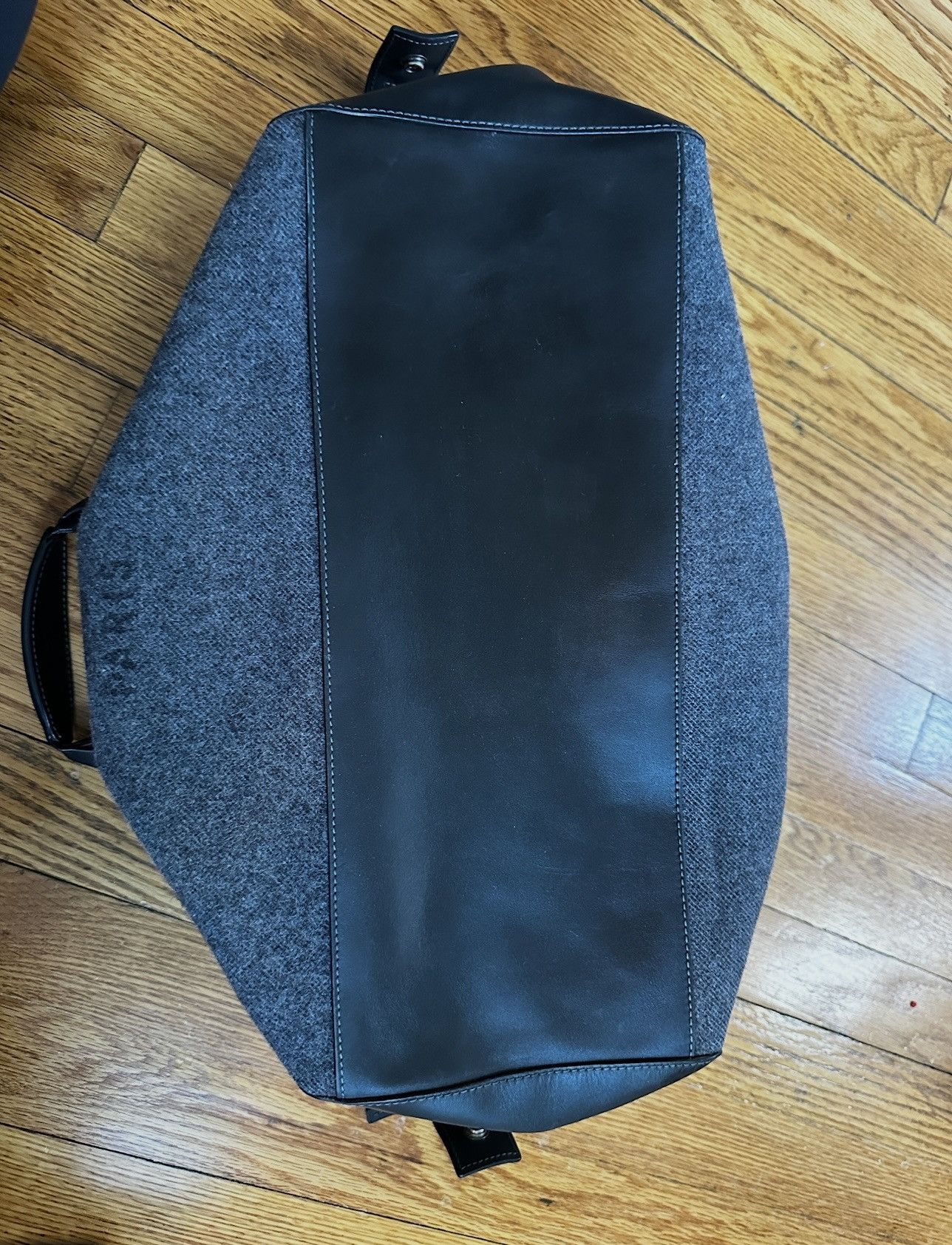 Celine Celine Wool and Leather tote bag with adjustable side Size ONE SIZE - 11 Thumbnail