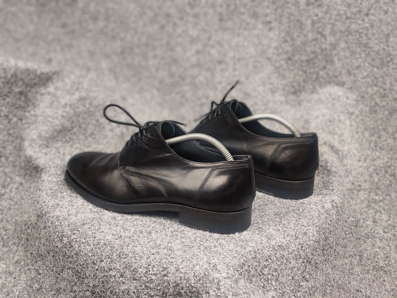 Pantanetti Pantanetti Design Black leather lace-up derby shoes Boots Size US 11 / EU 44 - 9 Thumbnail