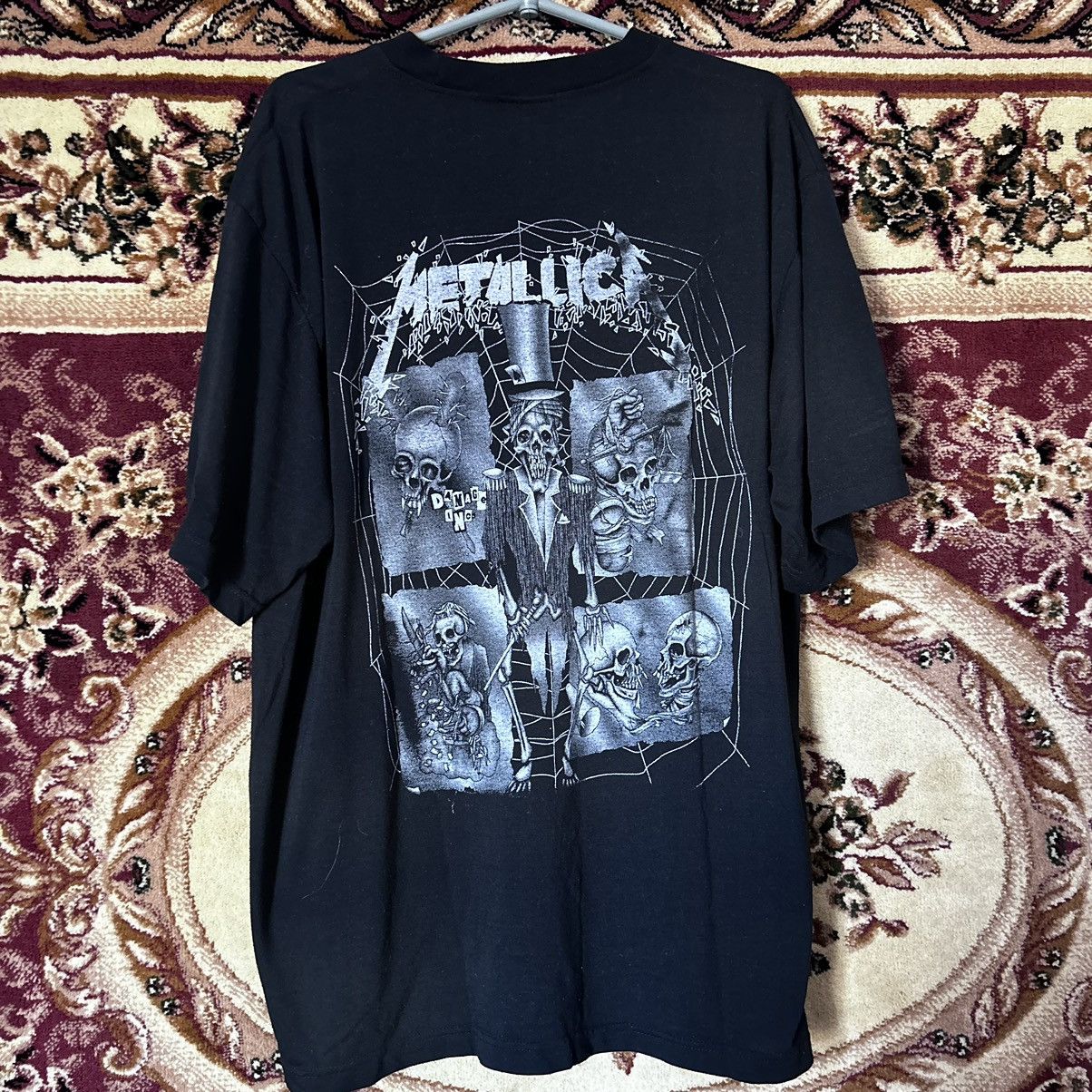 Band Tees × Metallica × Vintage 90s Metallica Ringmaster AOP Bootleg Vintage Tshirt Rare Size US XL / EU 56 / 4 - 2 Thumbnail