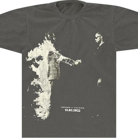 HELLSTAR × Metro Boomin Metro Boomin x Hellstar Cover Tee 'Black Sz Extra Large XL Size US XL / EU 56 / 4 - 1 Thumbnail