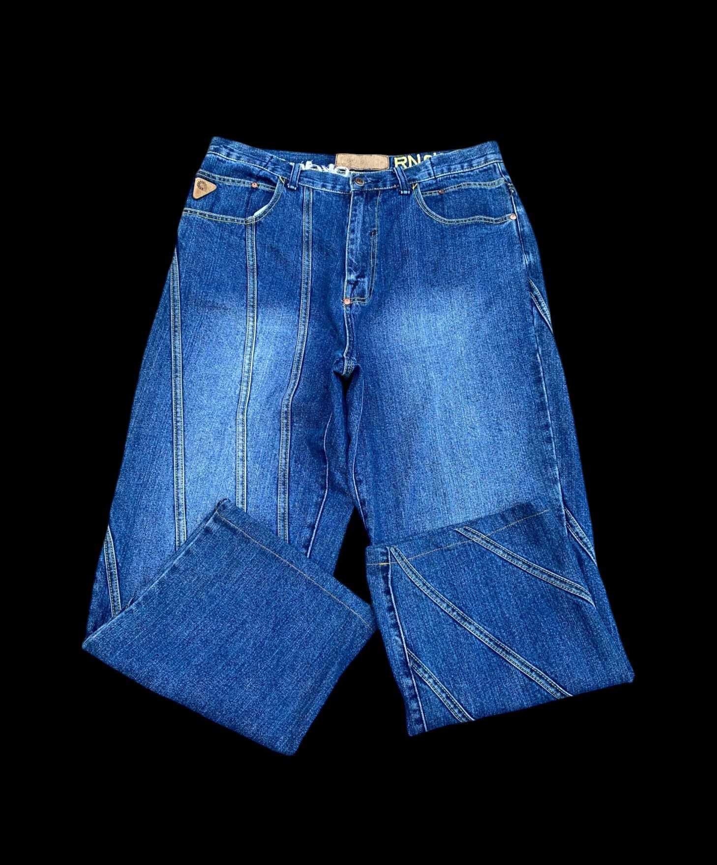 Akademiks × Fubu × JNCO VINTAGE Y2K Akademiks WIDE BAGGY denim JNCO style W34 inch Size US 34 / EU 50 - 1 Thumbnail