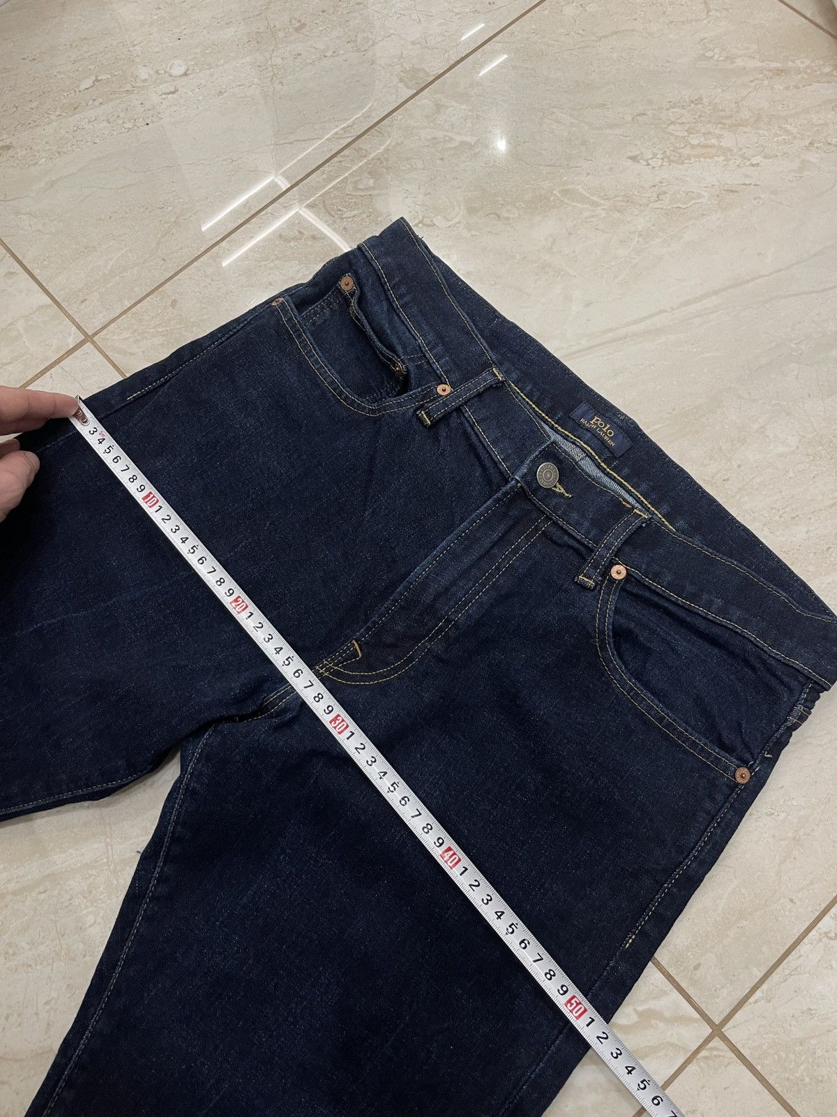 Polo Ralph Lauren Polo Ralph Lauren Dark Wash Slim Denim Jeans 34x34 Size US 34 / EU 50 - 8 Thumbnail