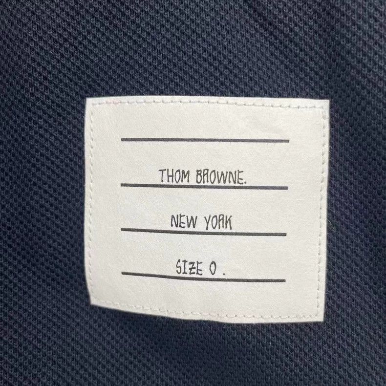 Thom Browne Thom browne Dark blue back striped short sleeves 2503-Nexta Size US XS / EU 42 / 0 - 6 Thumbnail