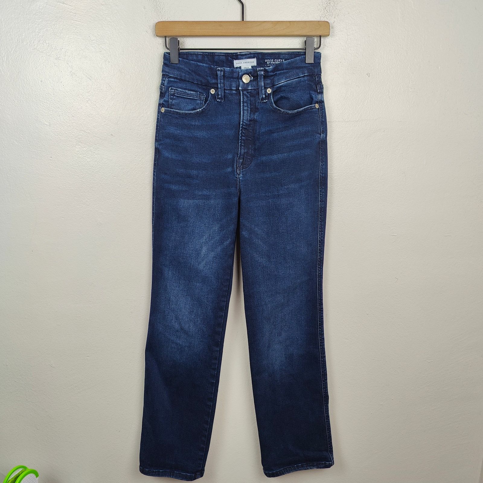 Good American Good American Always Fits Good Curve Straight Jeans 00-4 Size 27" / US 4 / IT 40 - 1 Thumbnail