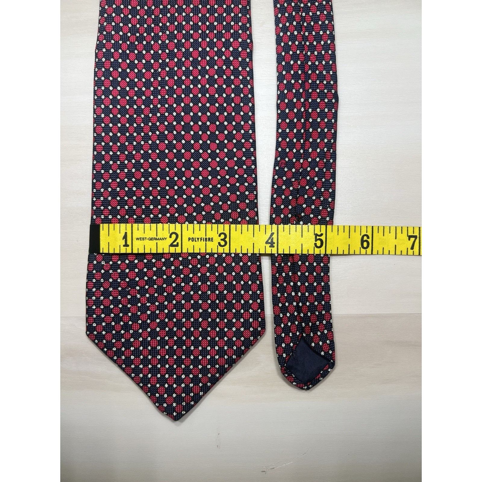 Brooks Brothers Brooks Brothers Makers All Silk NeckTie Geometric Dots Red Size ONE SIZE - 5 Thumbnail