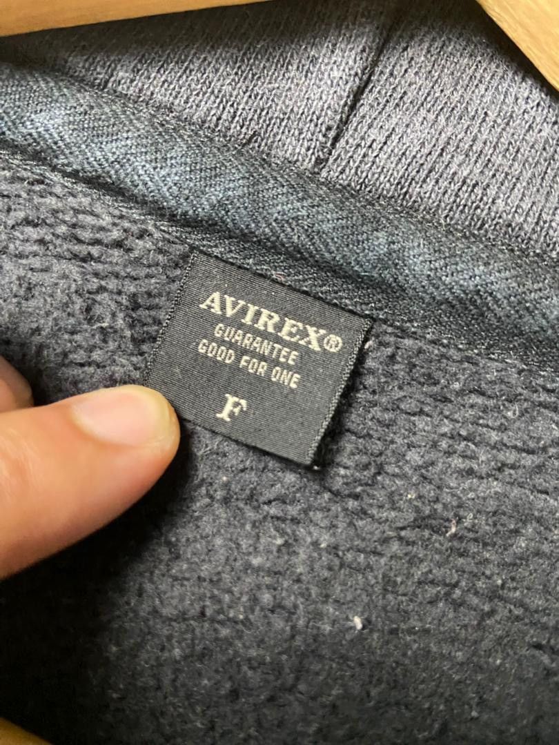 Avirex AVIREX Brand Half Zipper Pullover Hoodies (186) Size US XXS / EU 40 - 3 Thumbnail