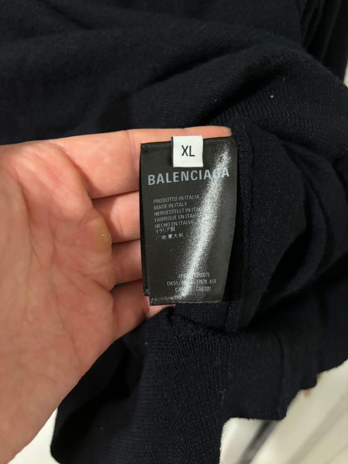Balenciaga Wool logo Size US XL / EU 56 / 4 - 3 Thumbnail