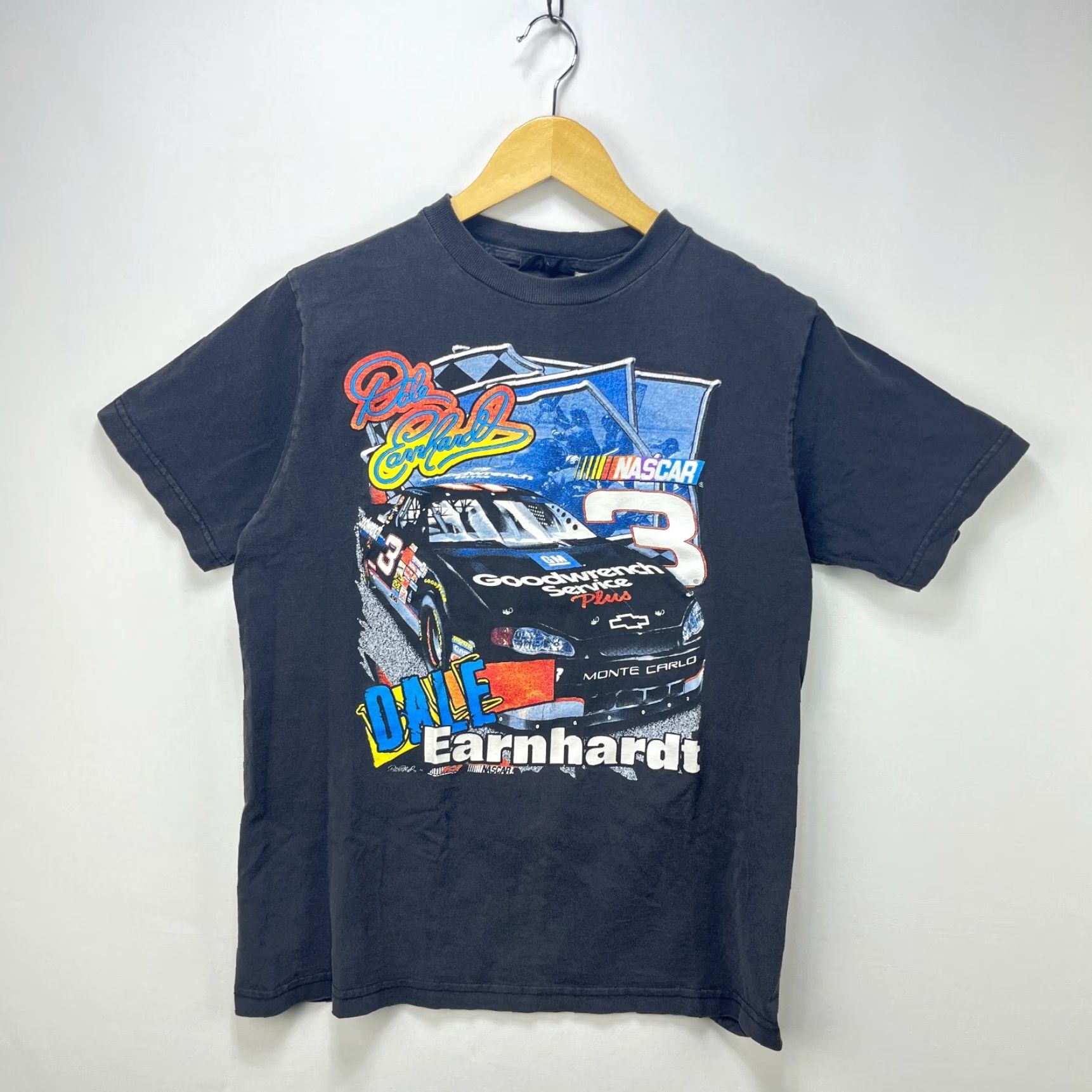 NASCAR VINTAGE NASCAR Dale Earnhardt Racing T Shirt Medium Black Mens Shirts Size US M / EU 48-50 / 2 - 2 Thumbnail